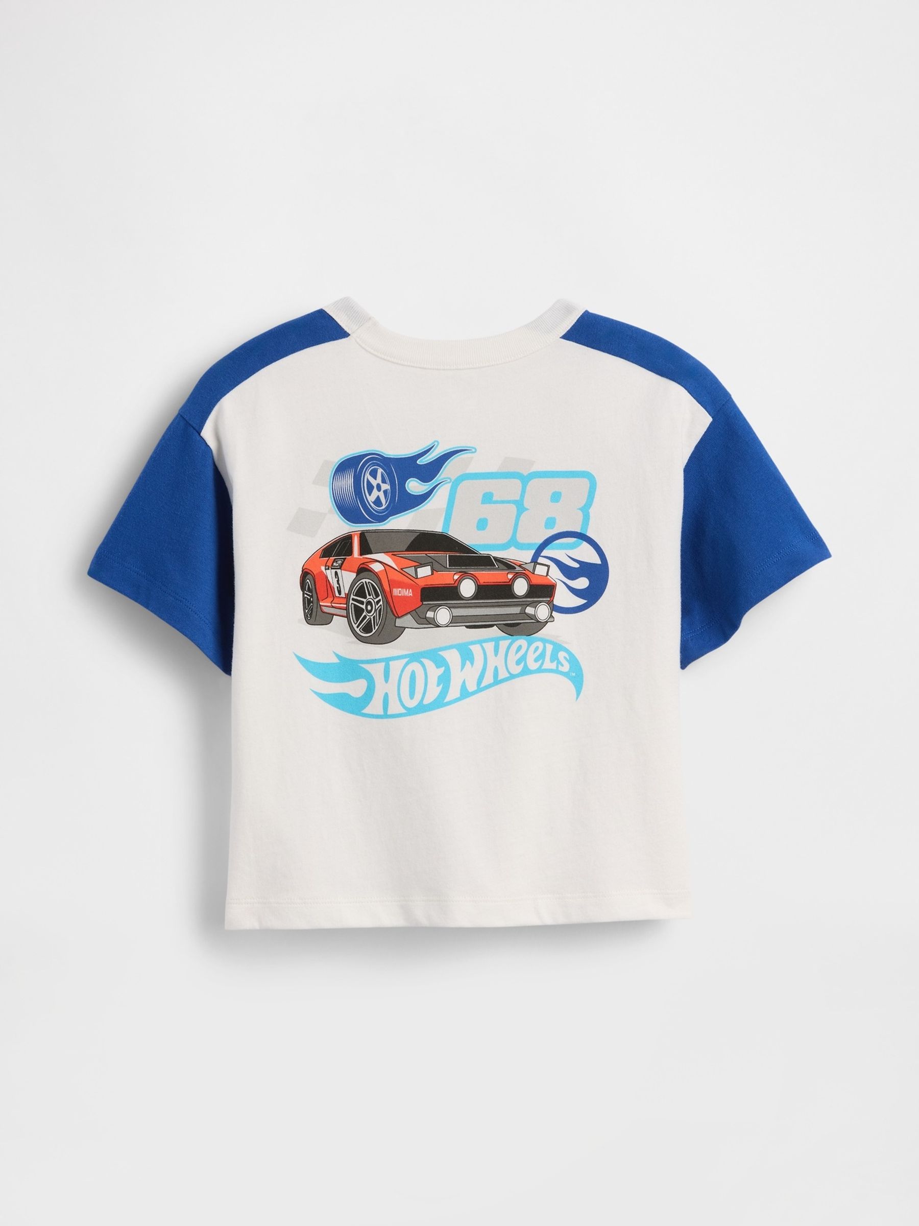 White Hot Wheels Graphic Logo T-Shirt - Image 2 of 3