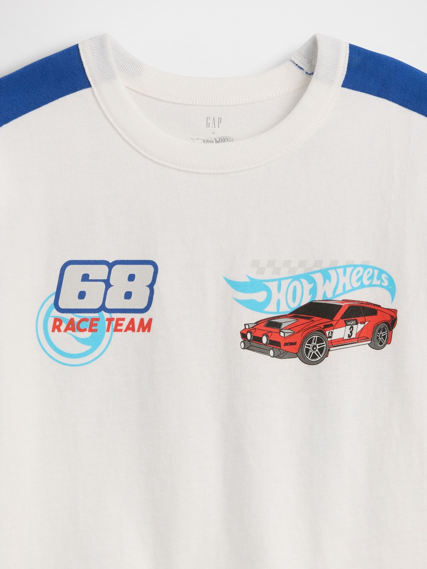 White Hot Wheels Graphic Logo T-Shirt - Image 3 of 3