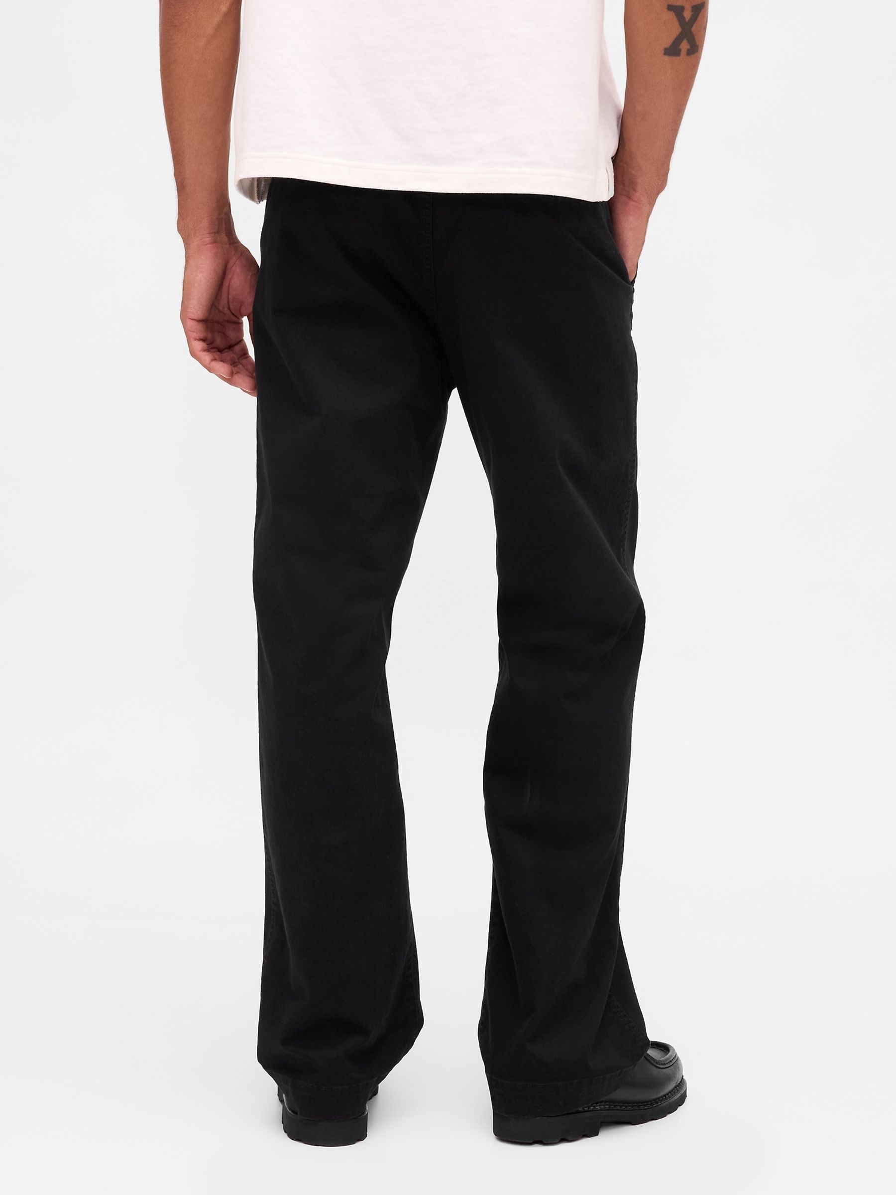 Black Heavyweight Twill '90s Loose Chinos - Image 2 of 5
