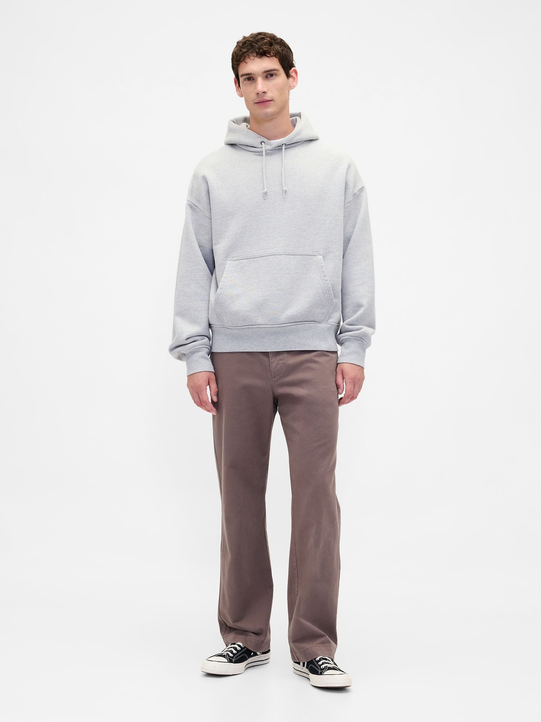 Brown Heavyweight Twill '90s Loose Chinos - Image 4 of 5