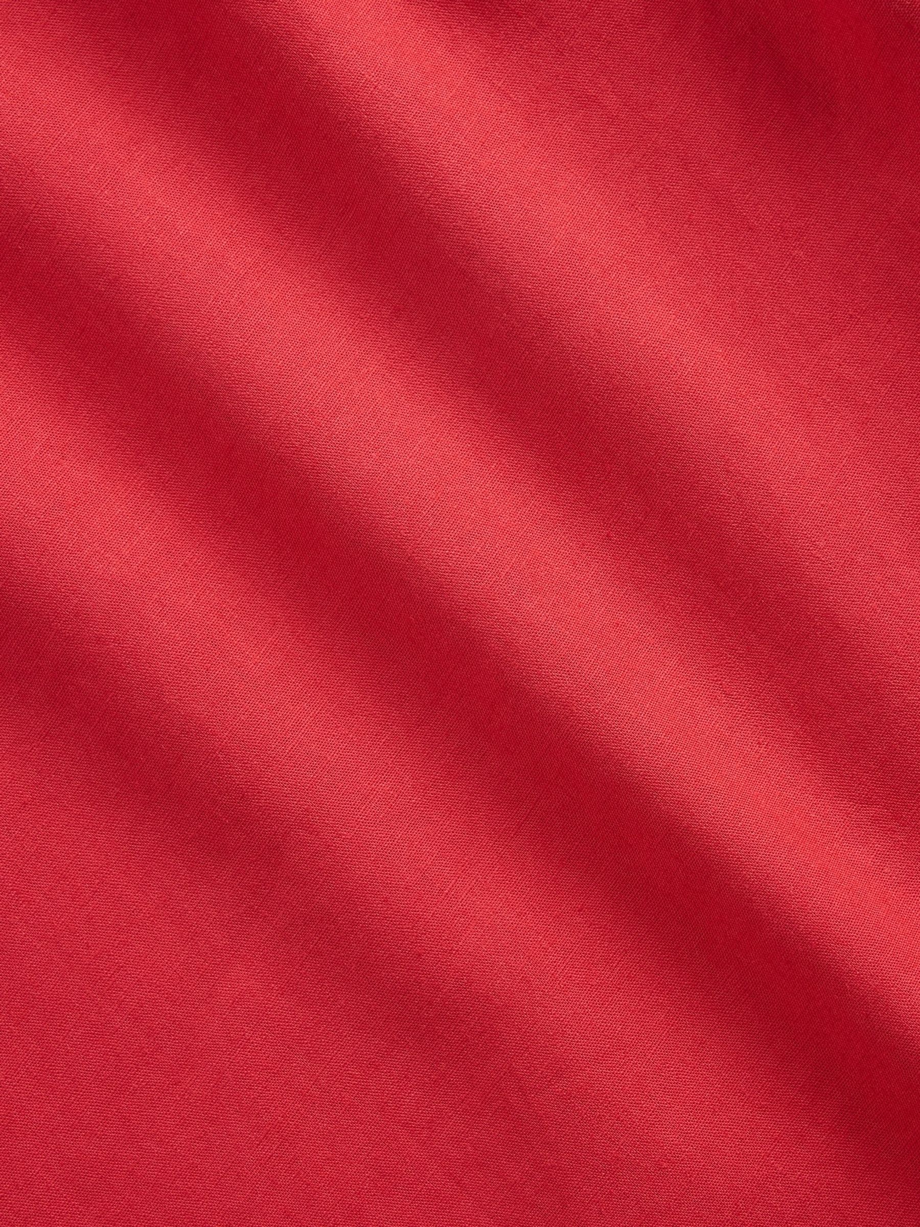 Red Linen-Blend Maxi Slip Skirt - Image 4 of 4