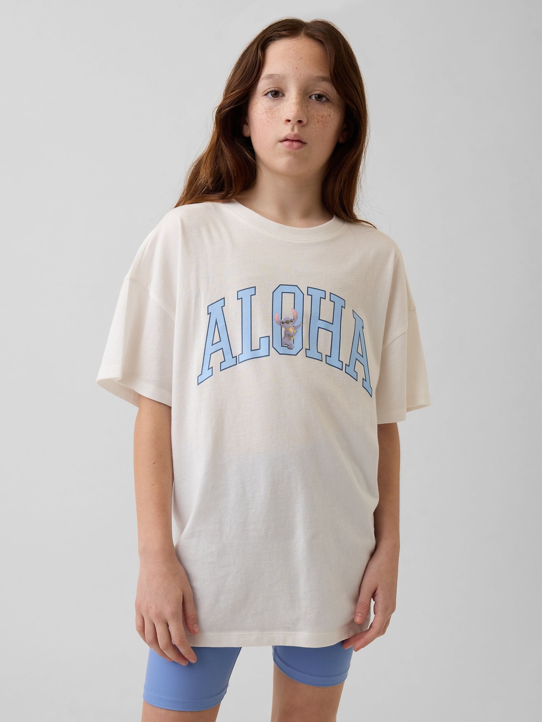 White Disney Oversized Longline T-Shirt - Image 1 of 4