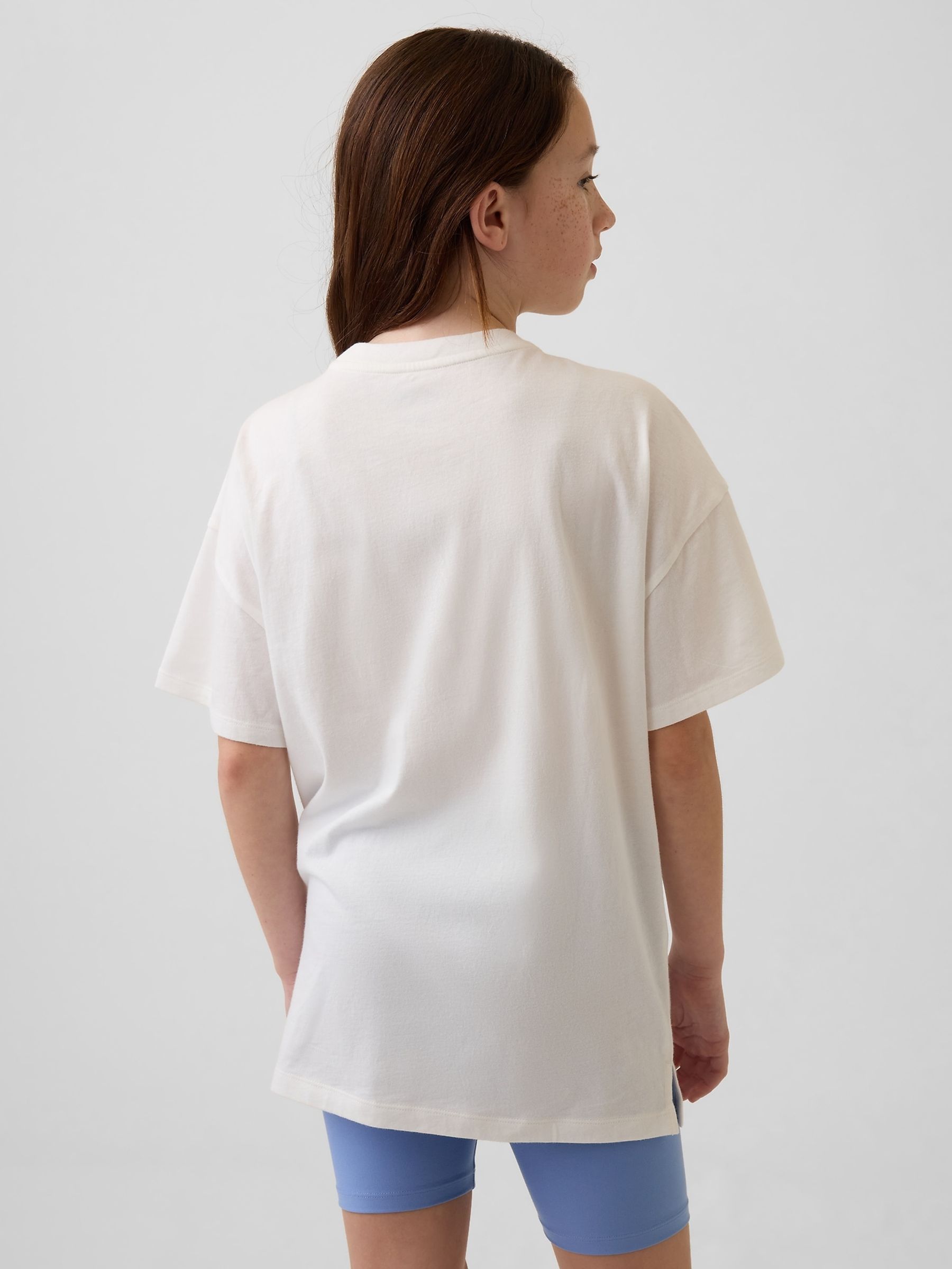 White Disney Oversized Longline T-Shirt - Image 2 of 4