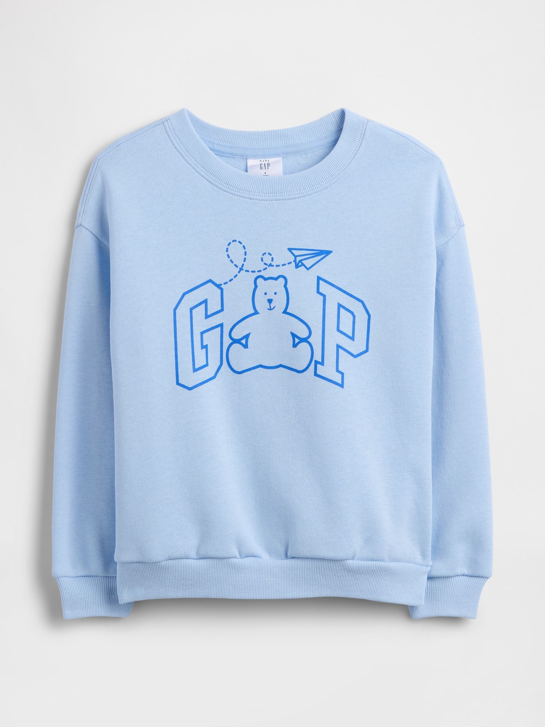 Blue Logo Relaxed Crew Neck Sweatshirt - Image 1 of 3