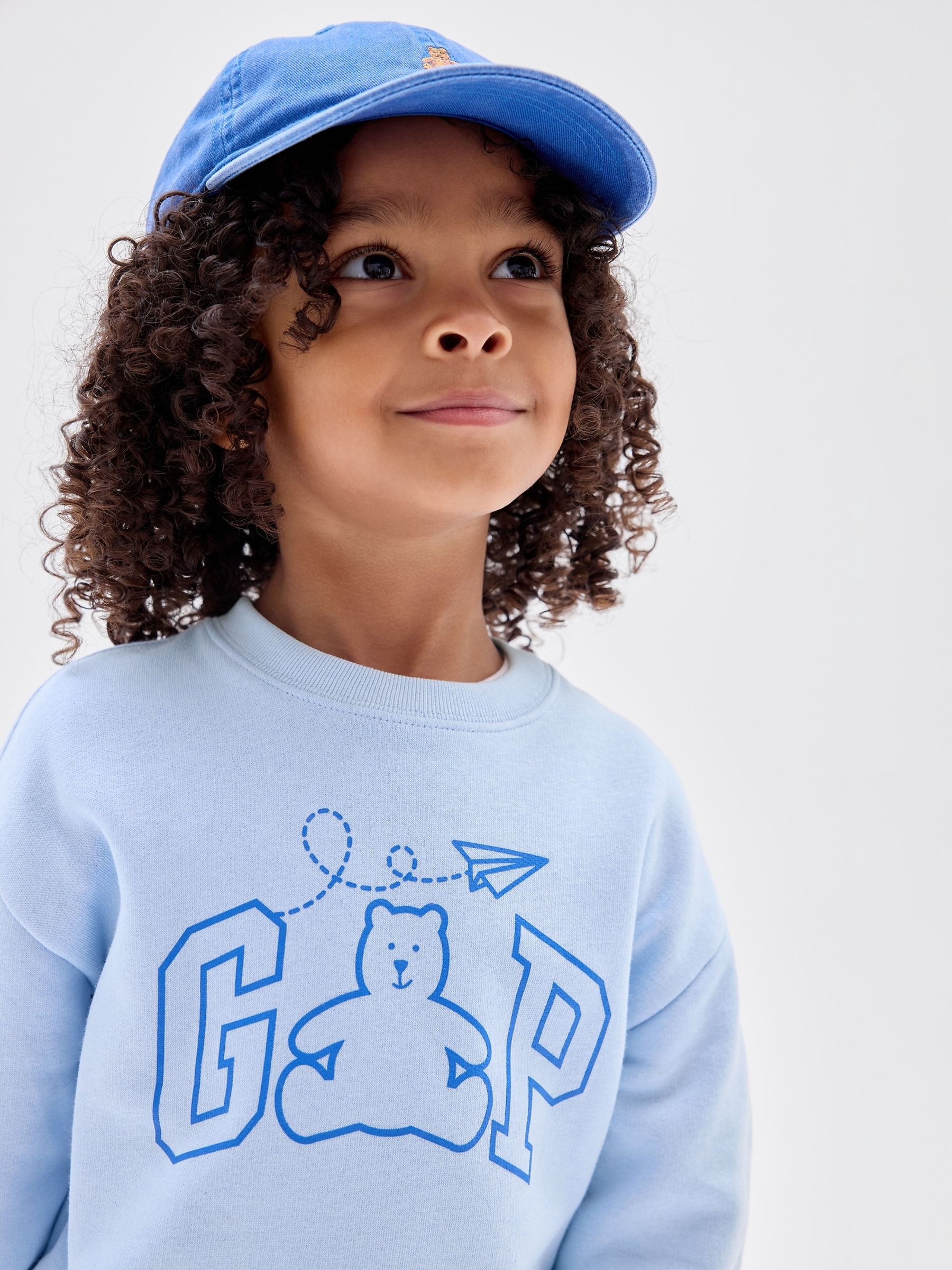 Blue Logo Relaxed Crew Neck Sweatshirt - Image 3 of 3