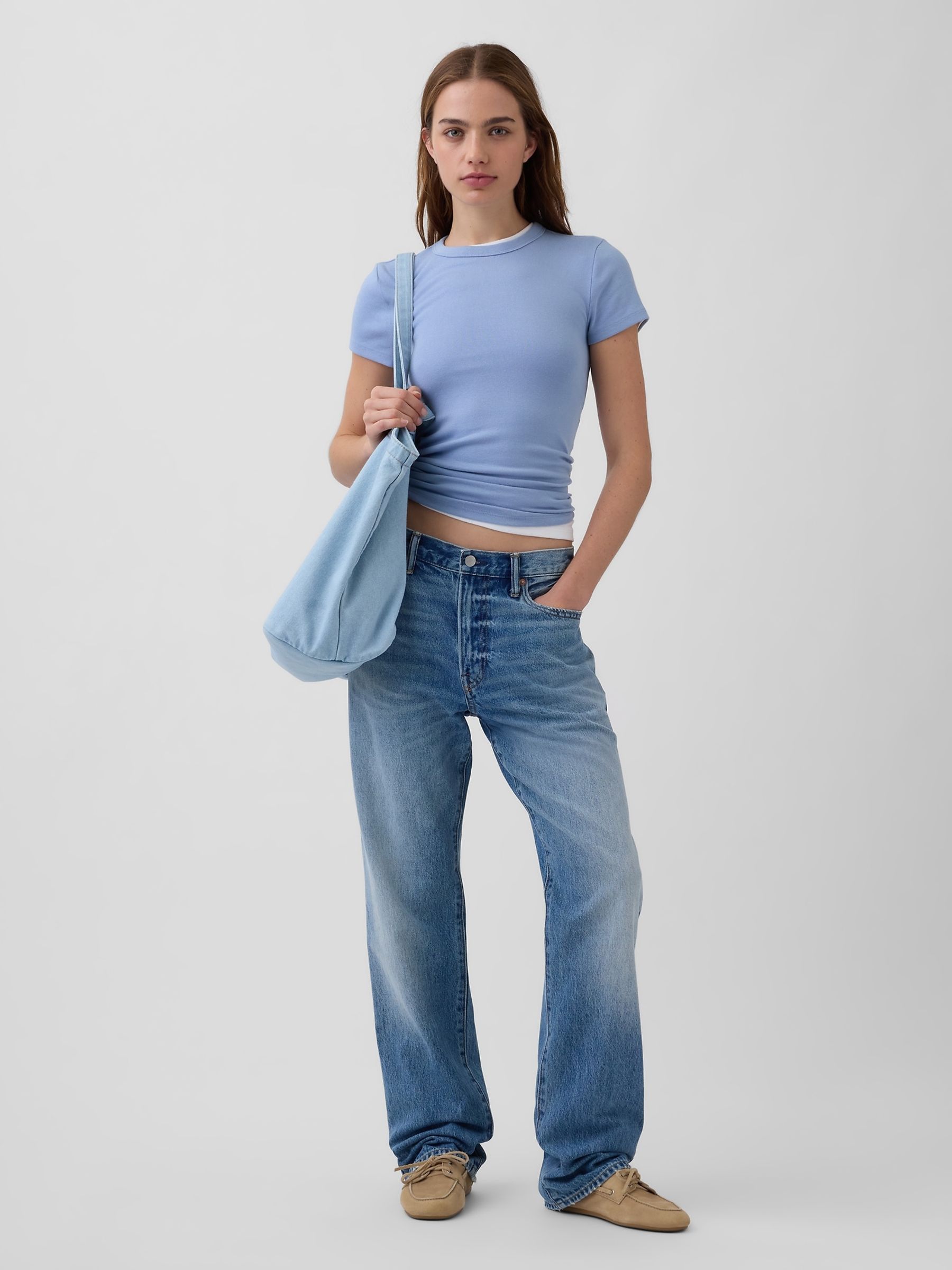 Blue Modern Crew neck T-Shirt - Image 3 of 3