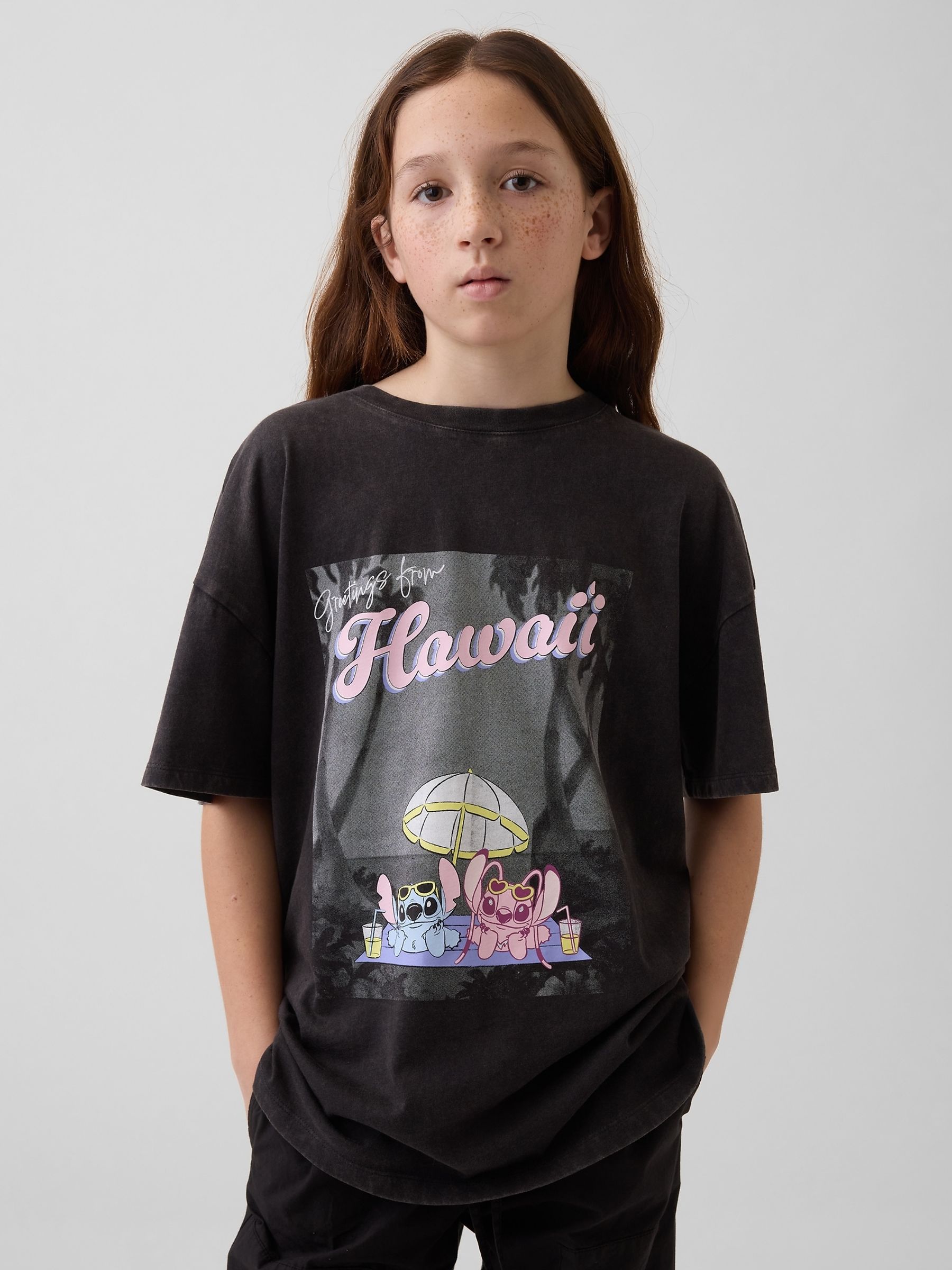 Black Disney Oversized Longline T-Shirt - Image 1 of 4