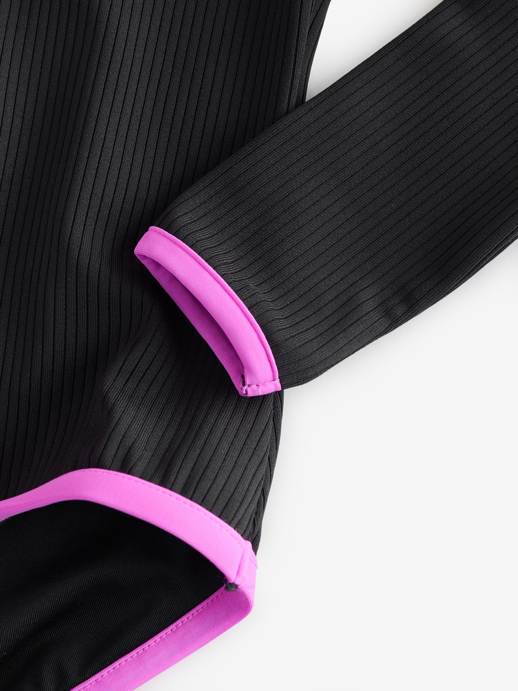 Black Rash Guard One-Piece Swimsuit - Image 5 of 5