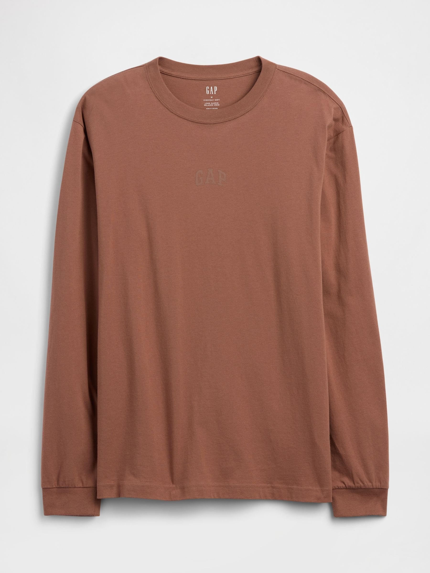 Brown Everyday Soft Relaxed Mini-Logo T-Shirt - Image 4 of 5
