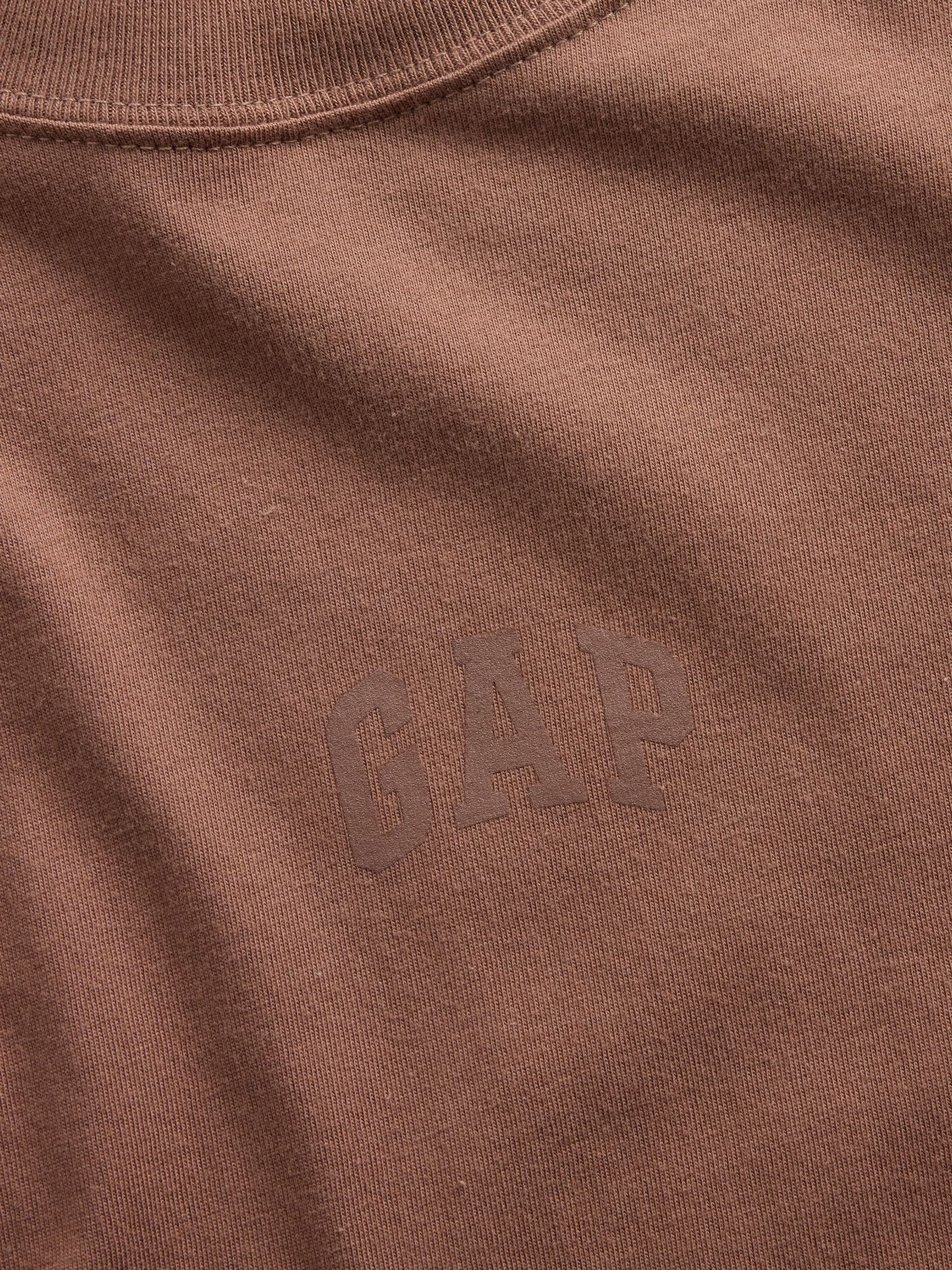 Brown Everyday Soft Relaxed Mini-Logo T-Shirt - Image 5 of 5