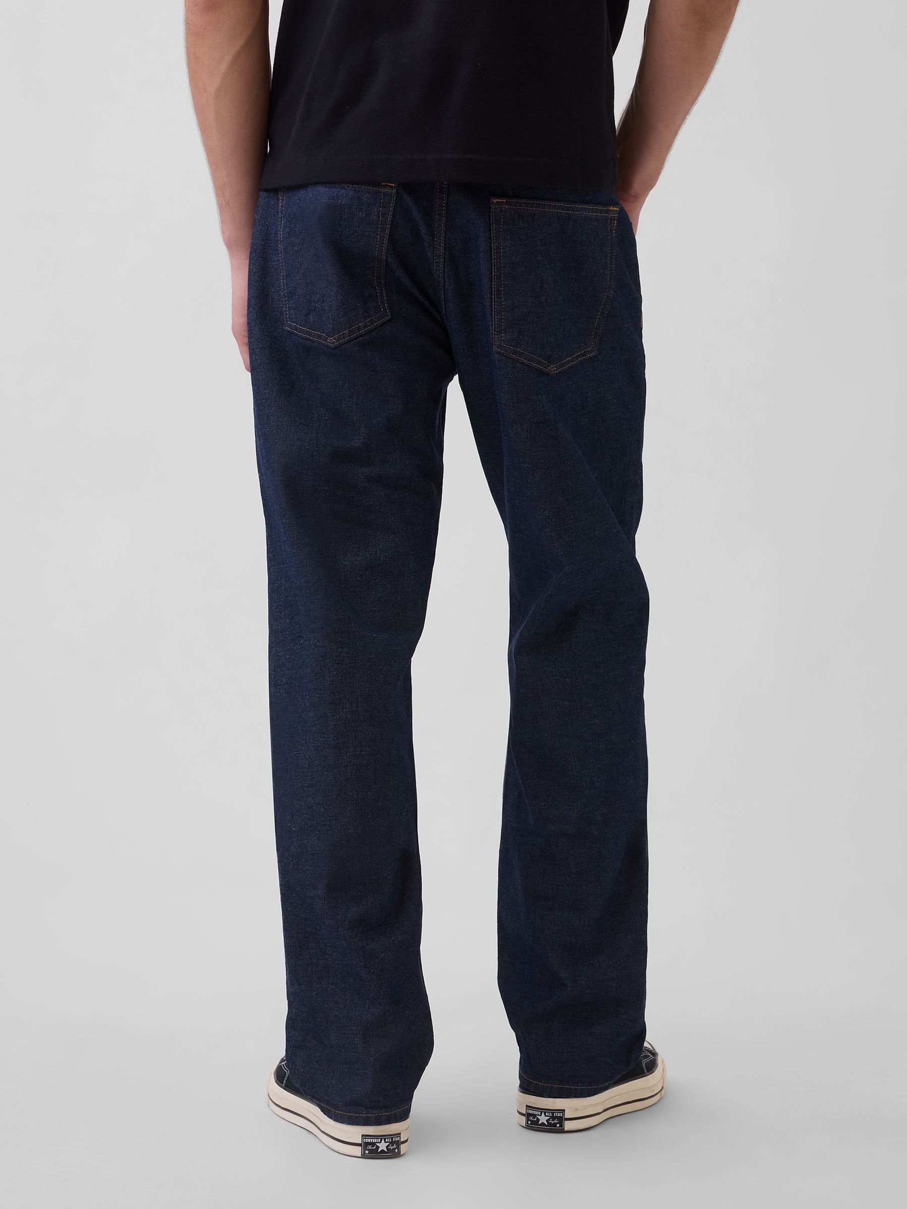 Dark Indigo Relaxed Straight Jeans - Image 2 of 5