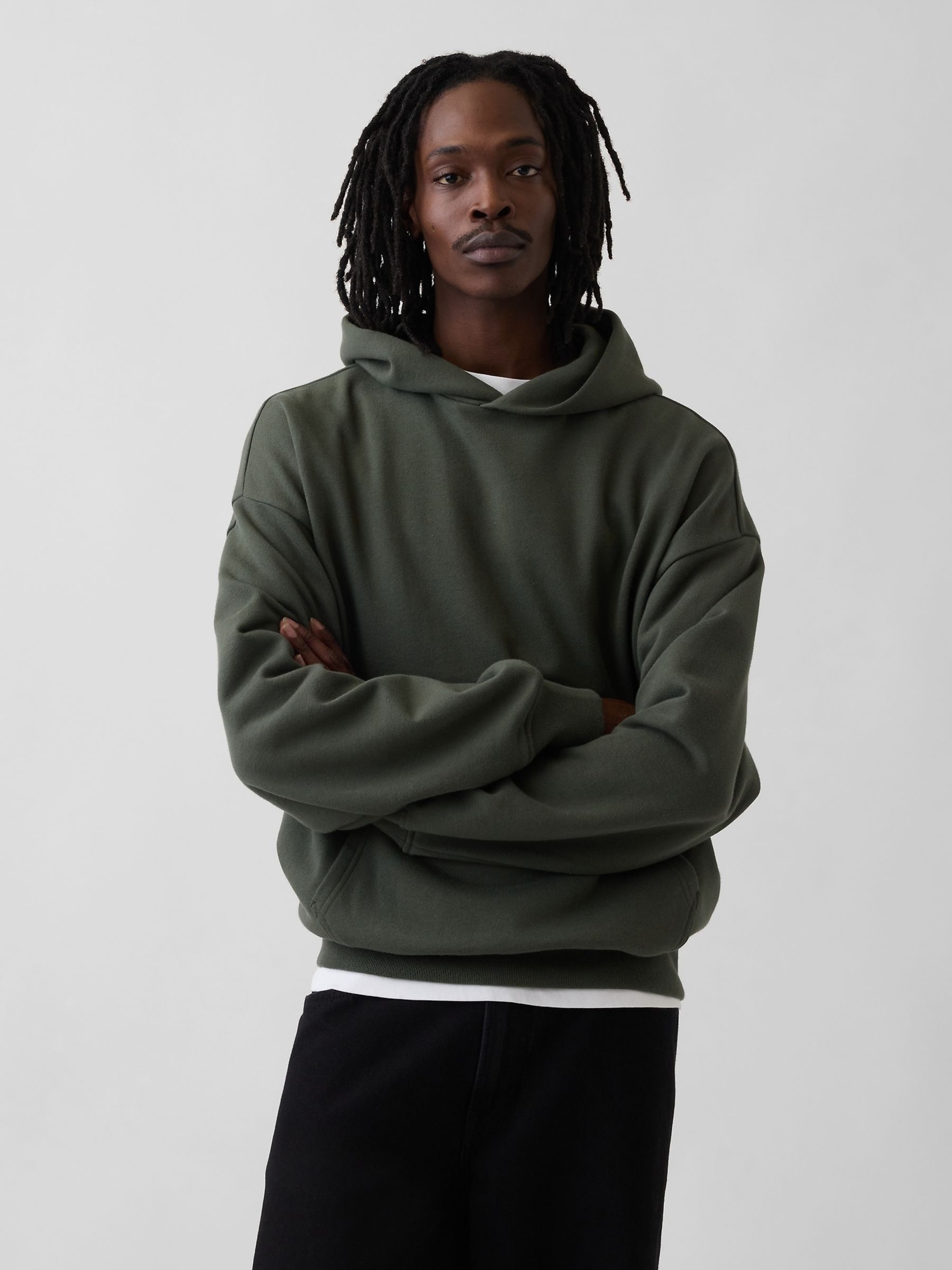 Green Heavyweight Oversized Hoodie - Image 1 of 5