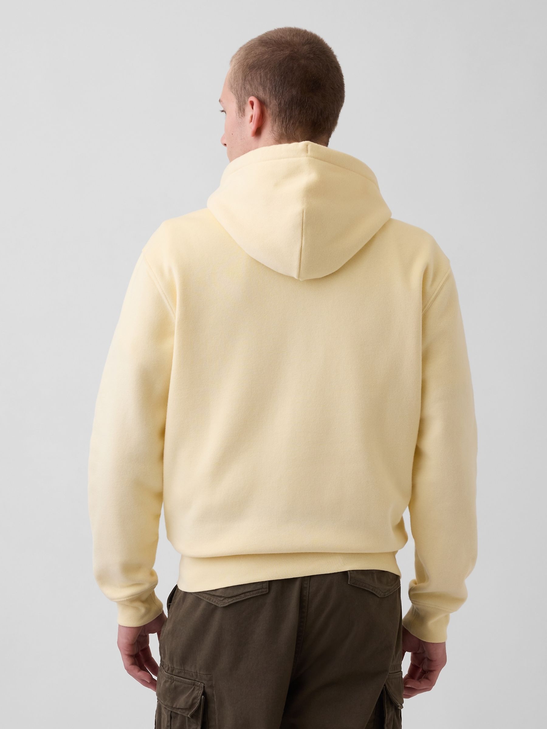 Yellow Vintage Soft Arch Logo Zip Hoodie - Image 2 of 4