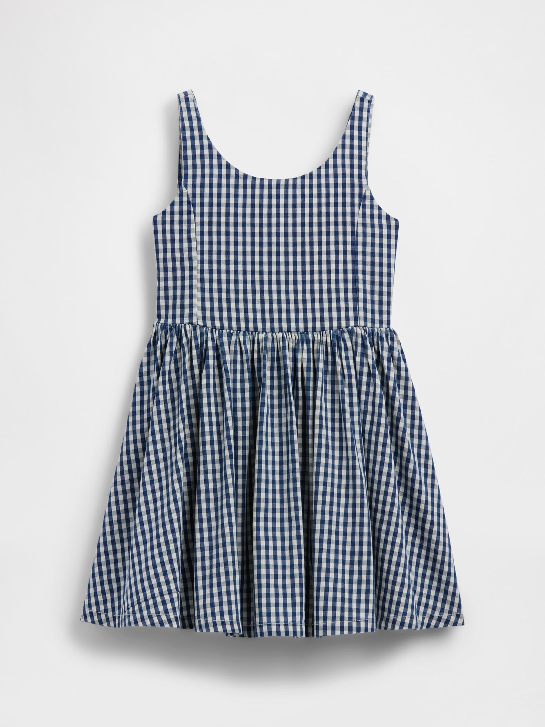 Blue Gingham Denim Dress - Image 3 of 4