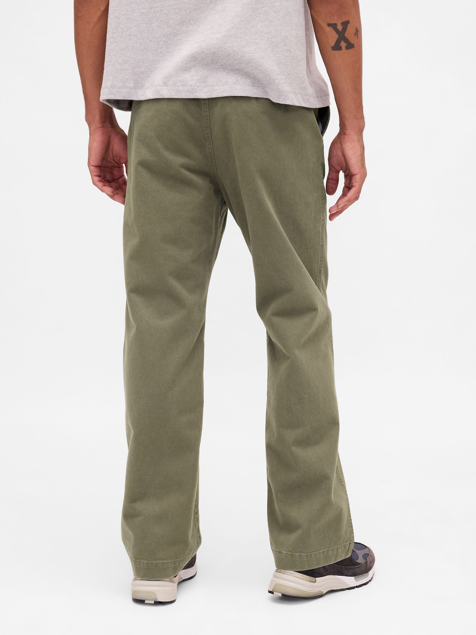 Green Heavyweight Twill '90s Loose Chinos - Image 2 of 5