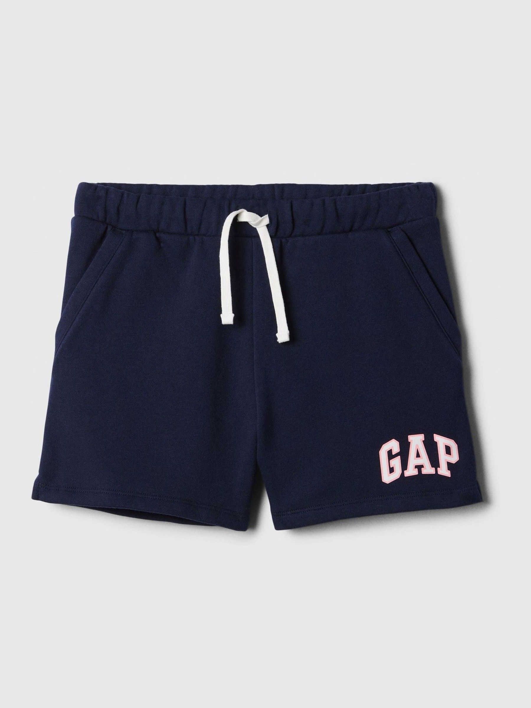 Navy Blue Logo Pull On Shorts - Image 1 of 3