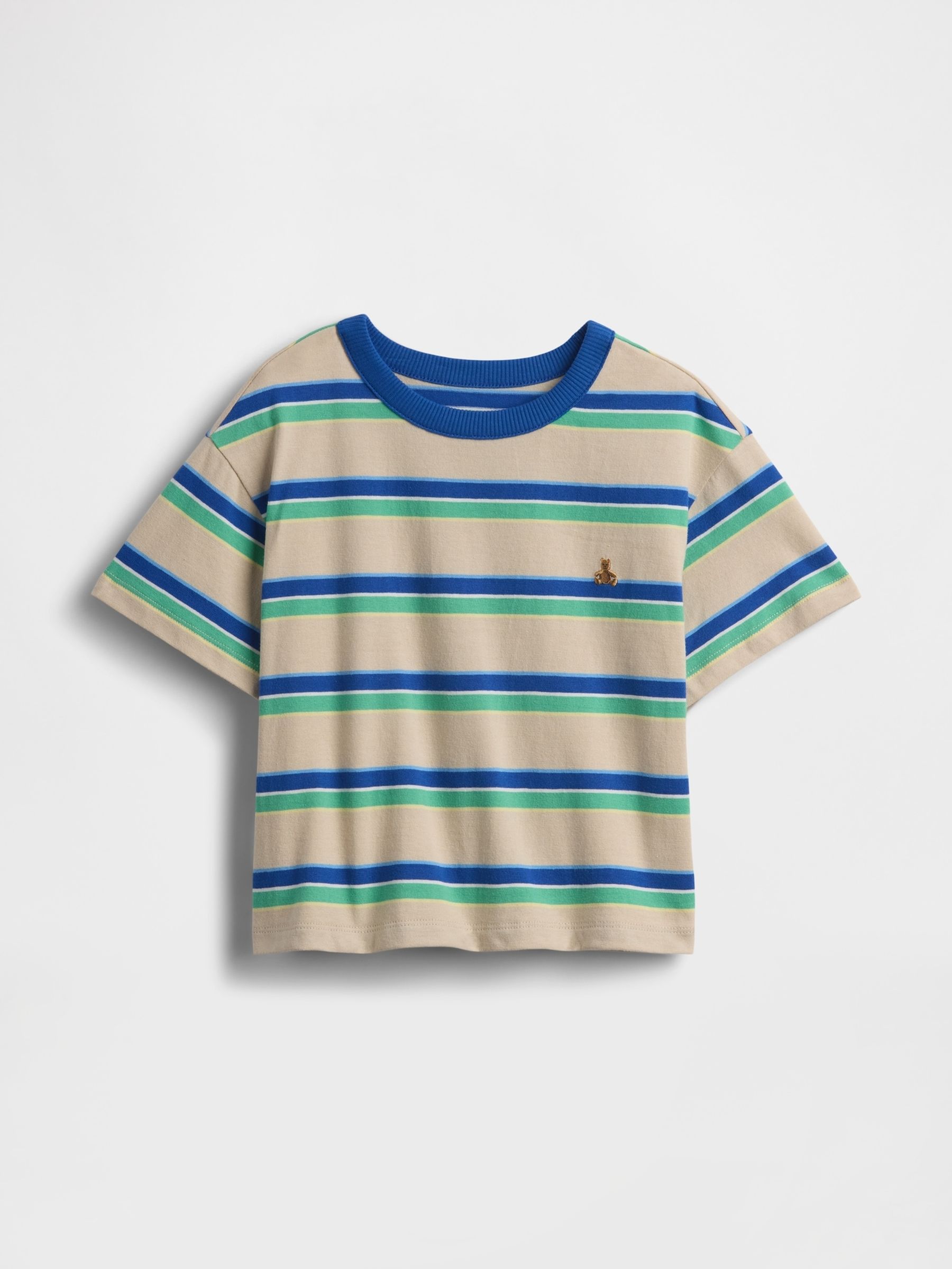 Brown stripe Boxy T-Shirt - Image 1 of 2