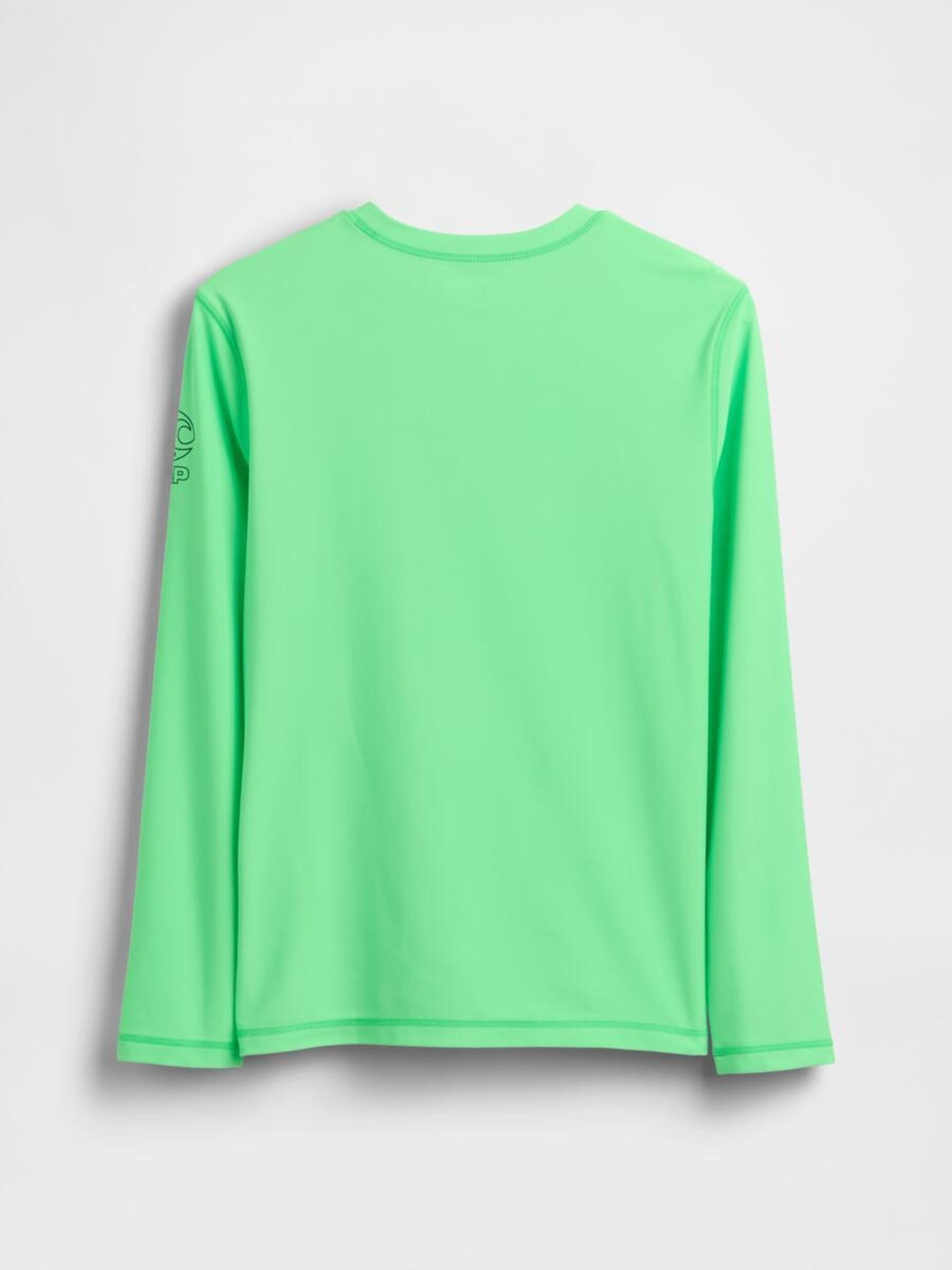 Green Logo Rash Guard (4-13yrs) - Image 2 of 3