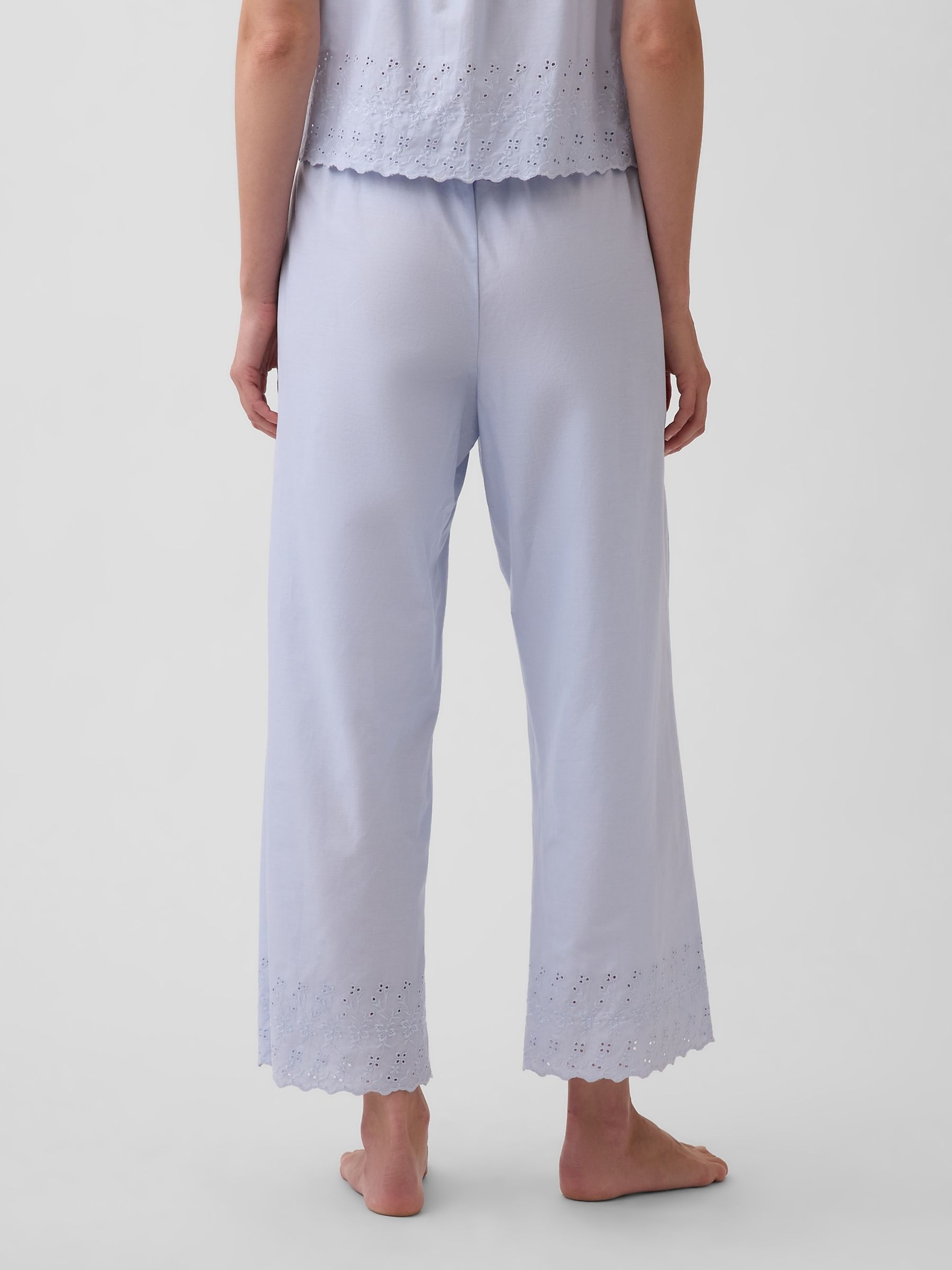 Blue Embroidered pyjama Bottoms - Image 2 of 5
