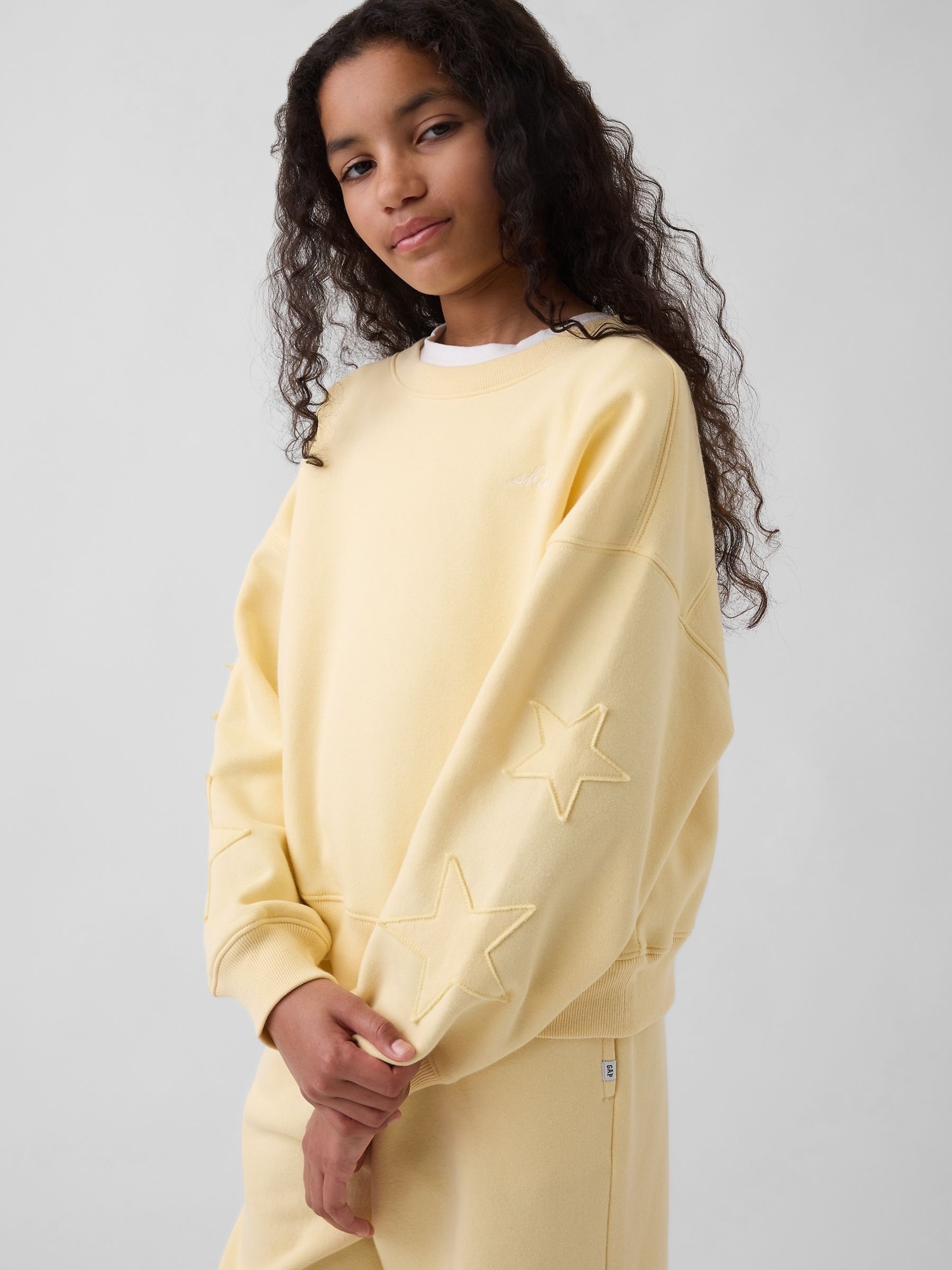 Yellow Vintage Soft Wedge Crew Neck Sweatshirt (4-13yrs) - Image 1 of 6