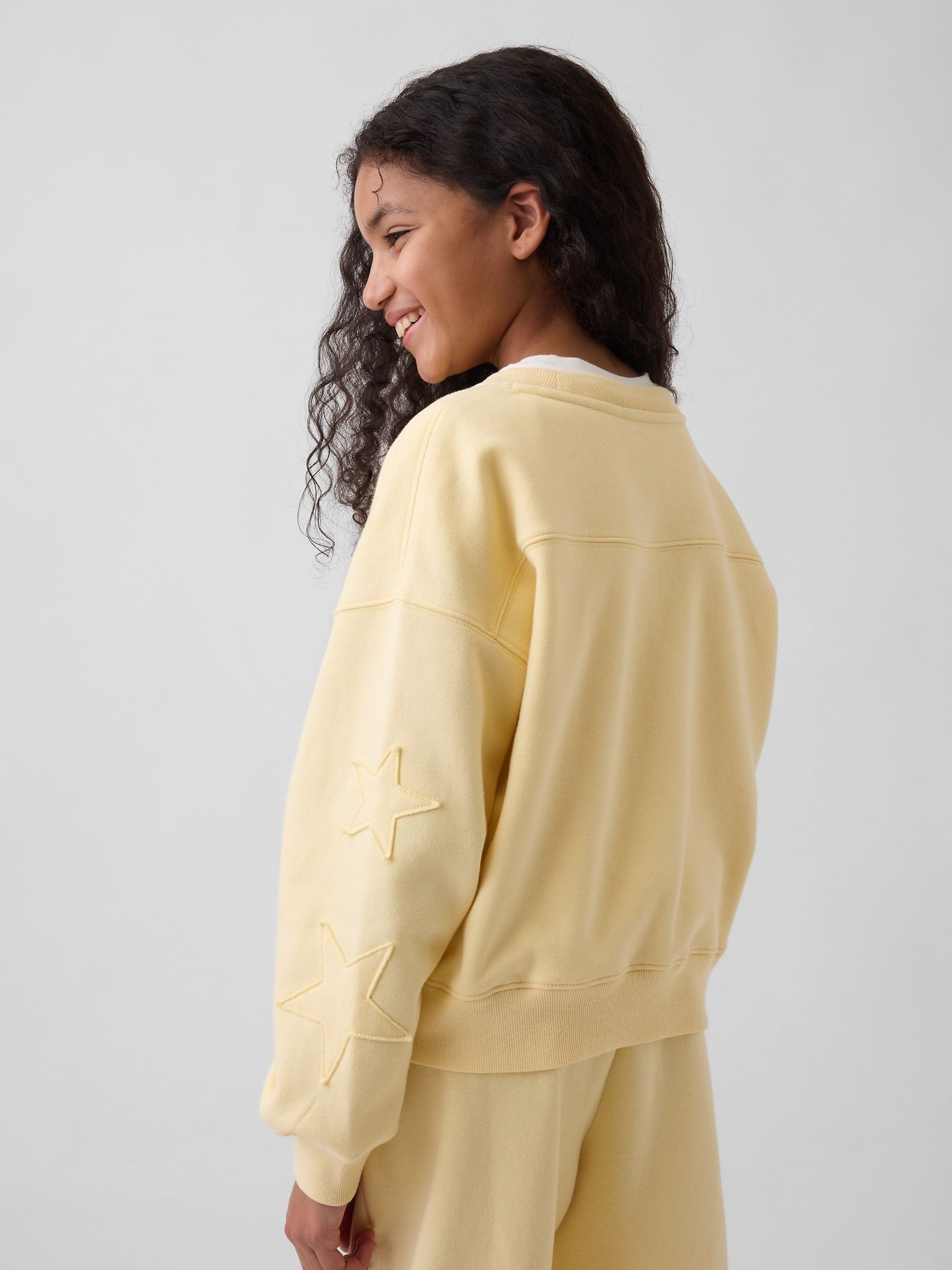 Yellow Vintage Soft Wedge Crew Neck Sweatshirt (4-13yrs) - Image 2 of 6