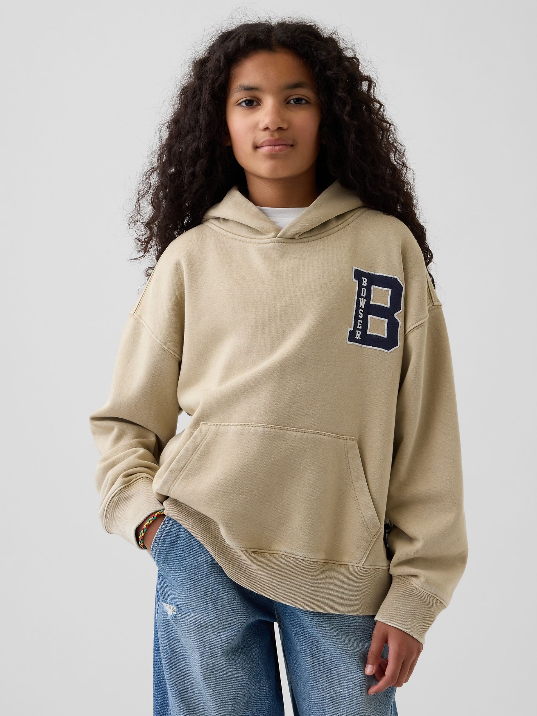 Brown Bowser Super Mario VintageSoft Relaxed Hoodie - Image 1 of 5