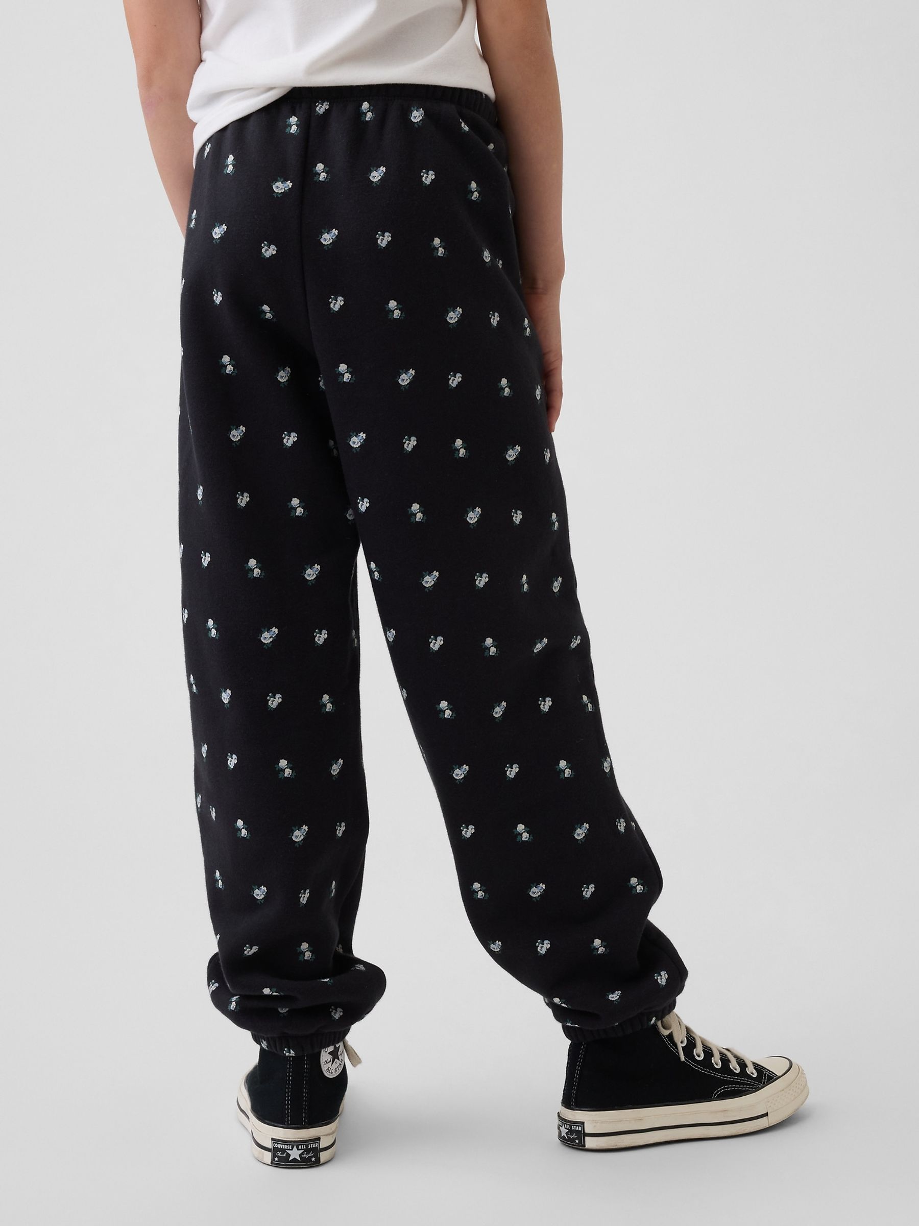 Black Floral VintageSoft Relaxed Joggers - Image 2 of 6