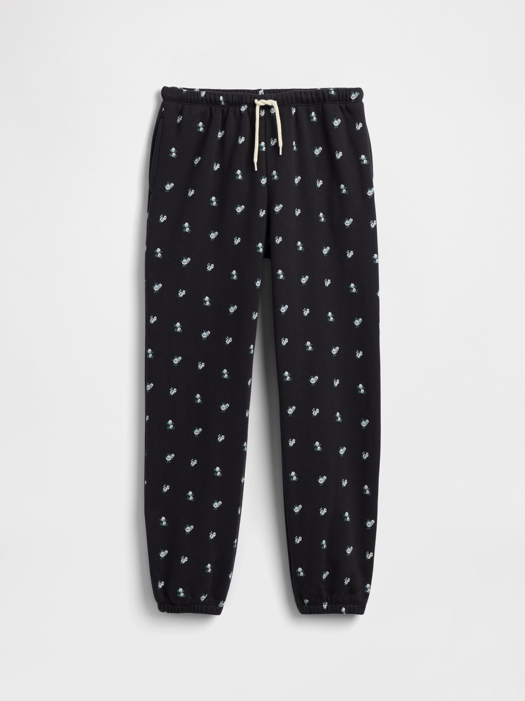 Black Floral VintageSoft Relaxed Joggers - Image 4 of 6