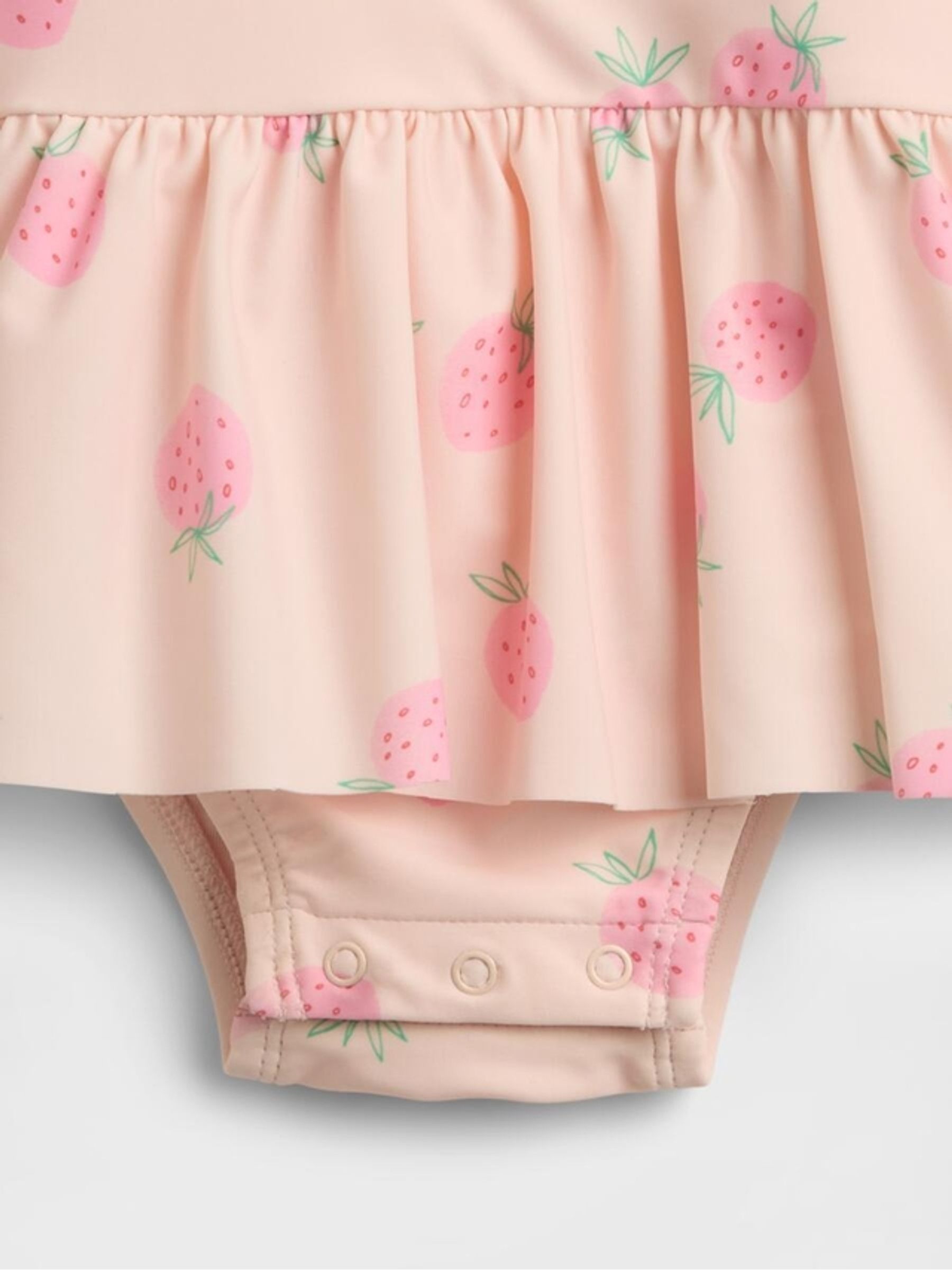 Pink Strawberry Rash Guard Swim Set - Image 3 of 3