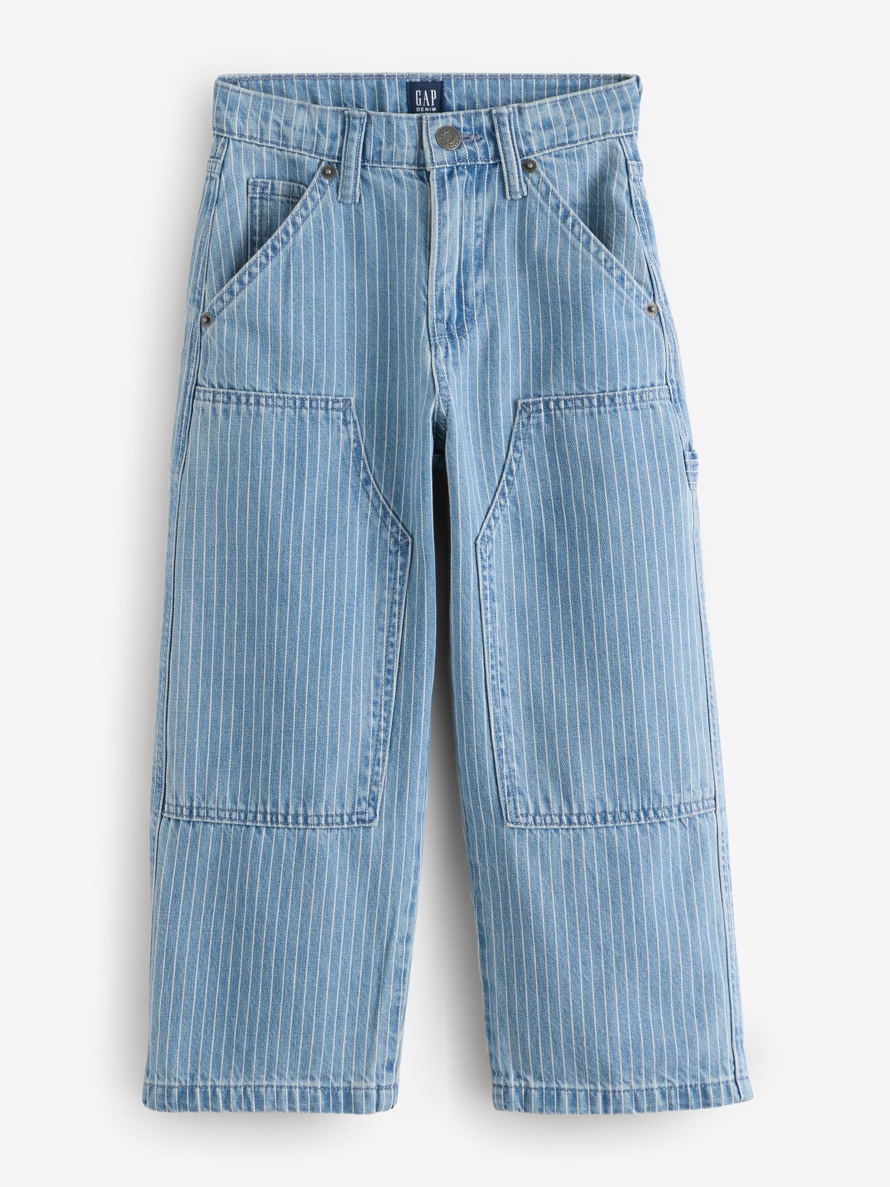 Medium wash Baggy Stripe Jeans - Image 1 of 5