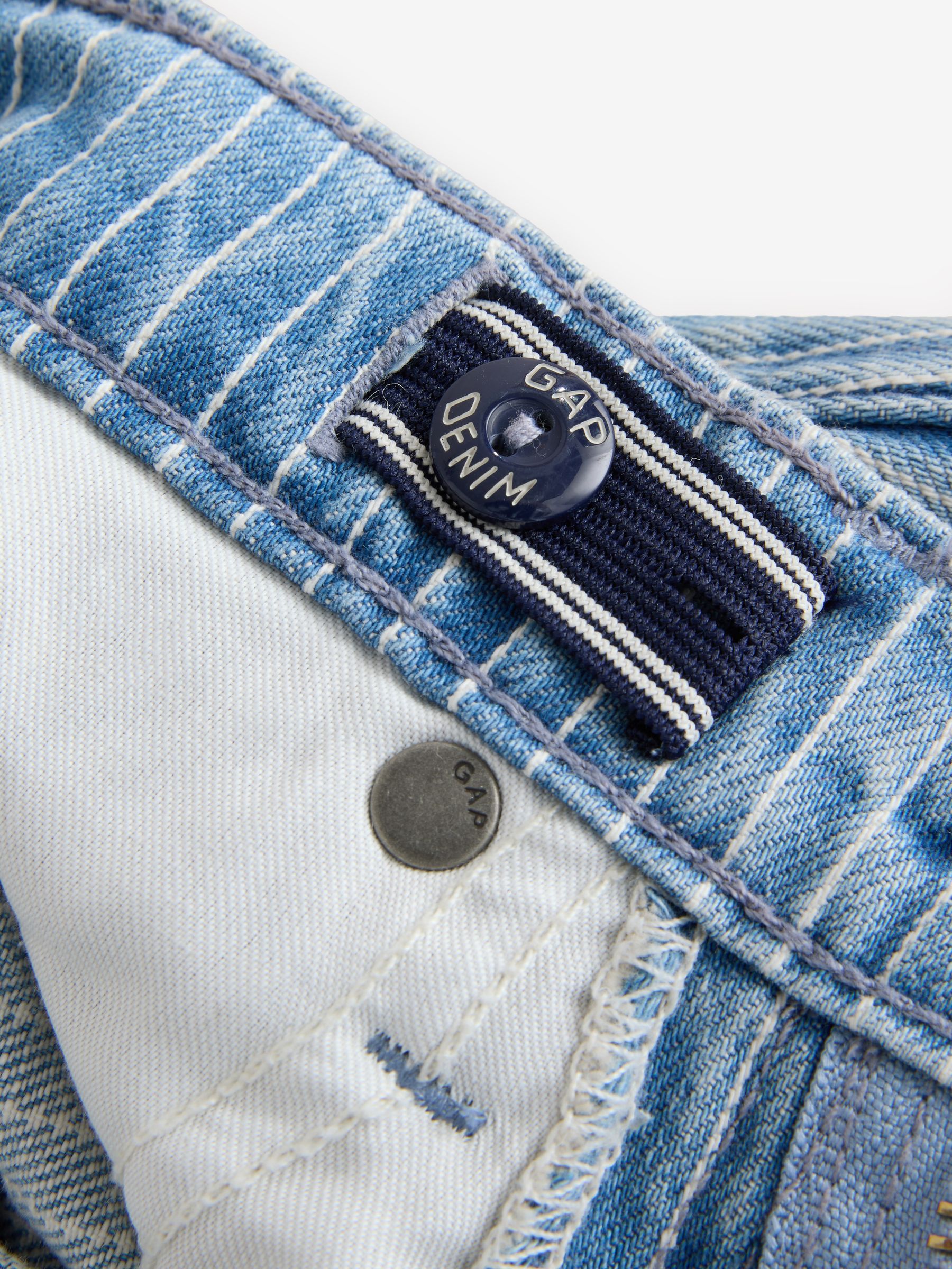 Medium wash Baggy Stripe Jeans - Image 4 of 5