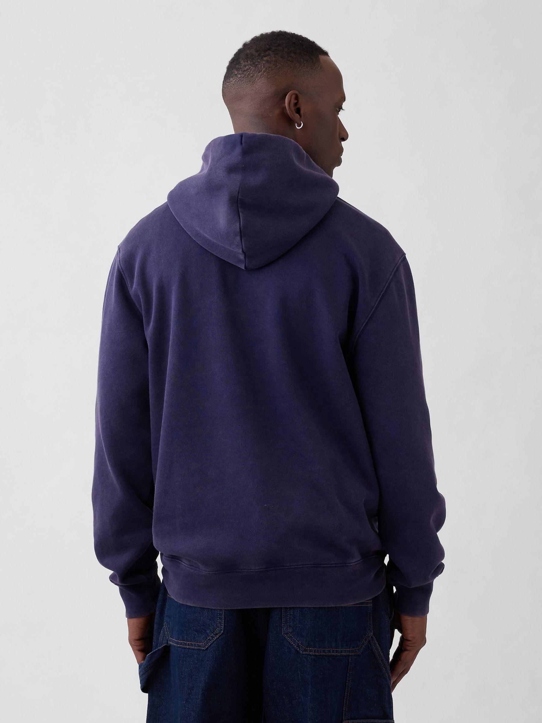 Navy Vintage Soft Relaxed Logo Hoodie - Image 2 of 4