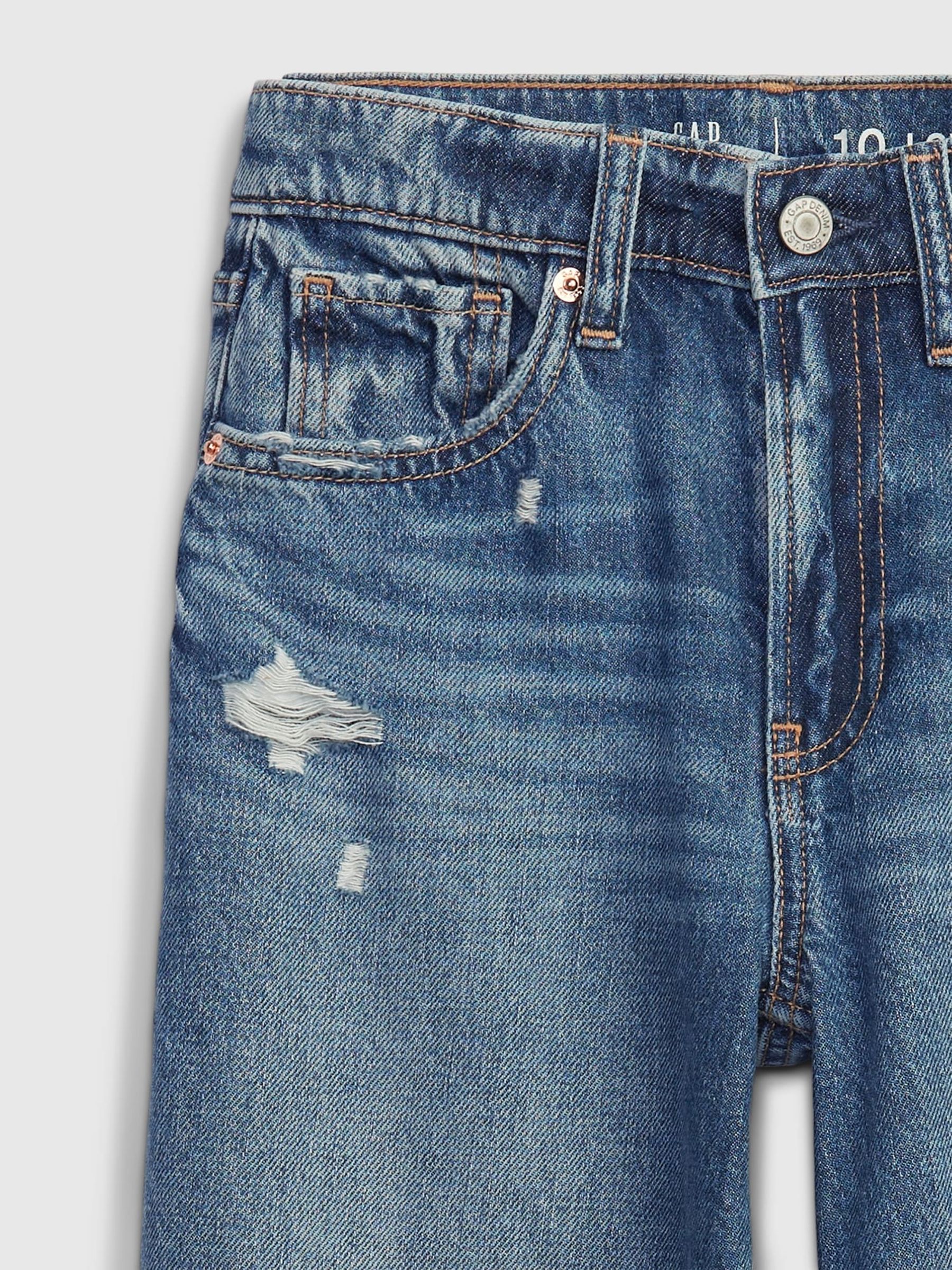Medium wash Low Waisted Stride Wide-Leg Jeans - Image 3 of 3