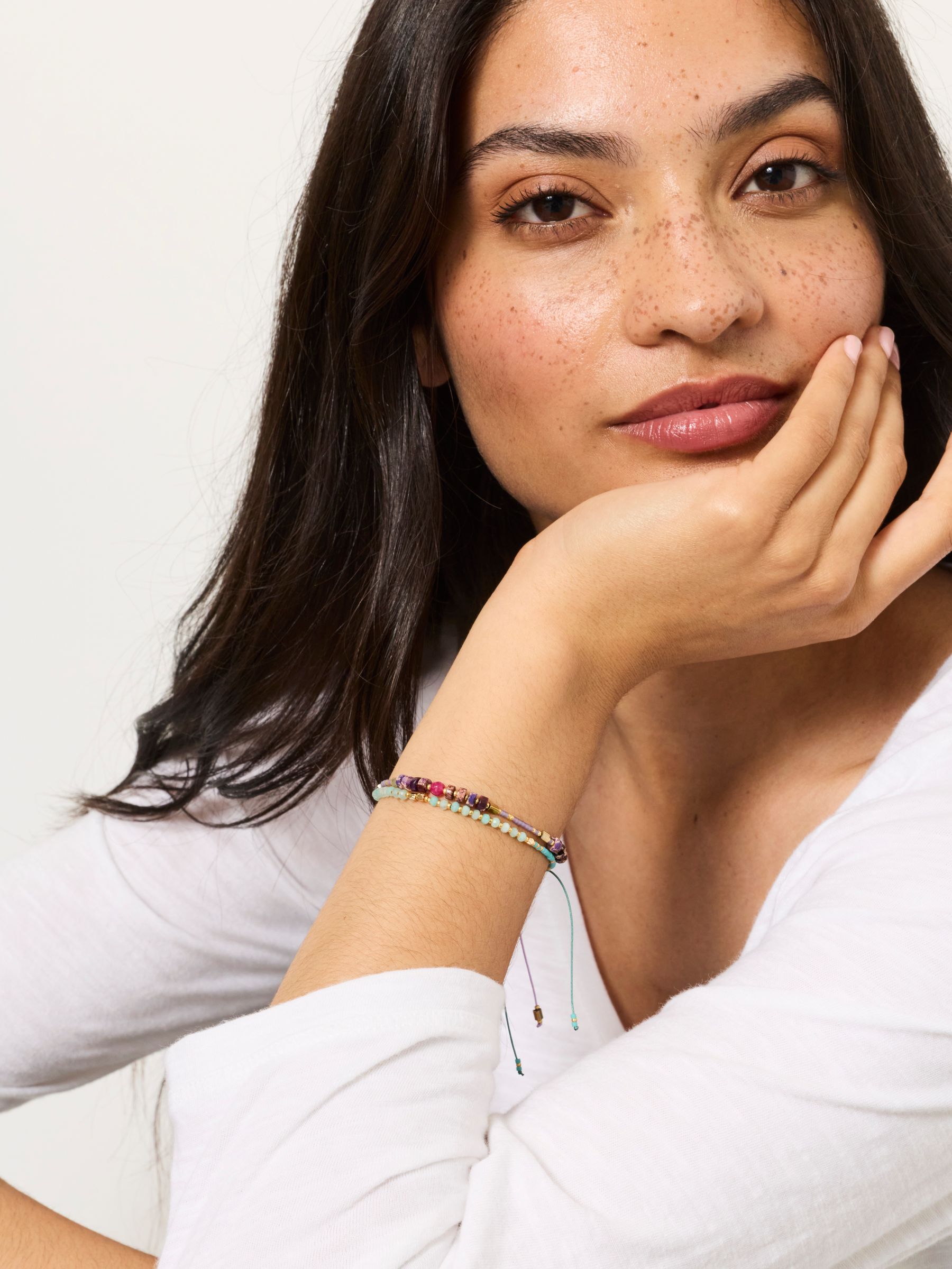 Multi Colour 2pk Adjustable Bracelet - Image 3 of 4