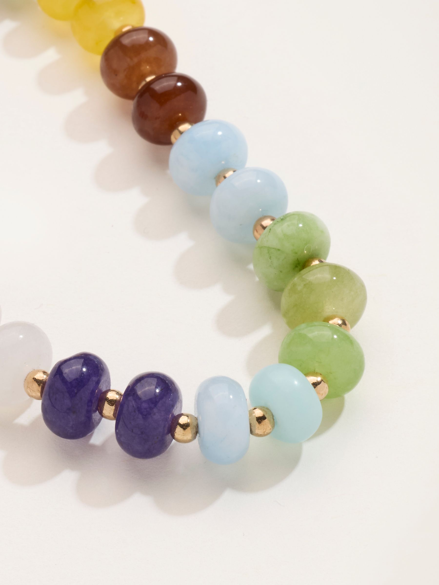 Multi Colour Stretch Bead Bracelet - Image 2 of 3