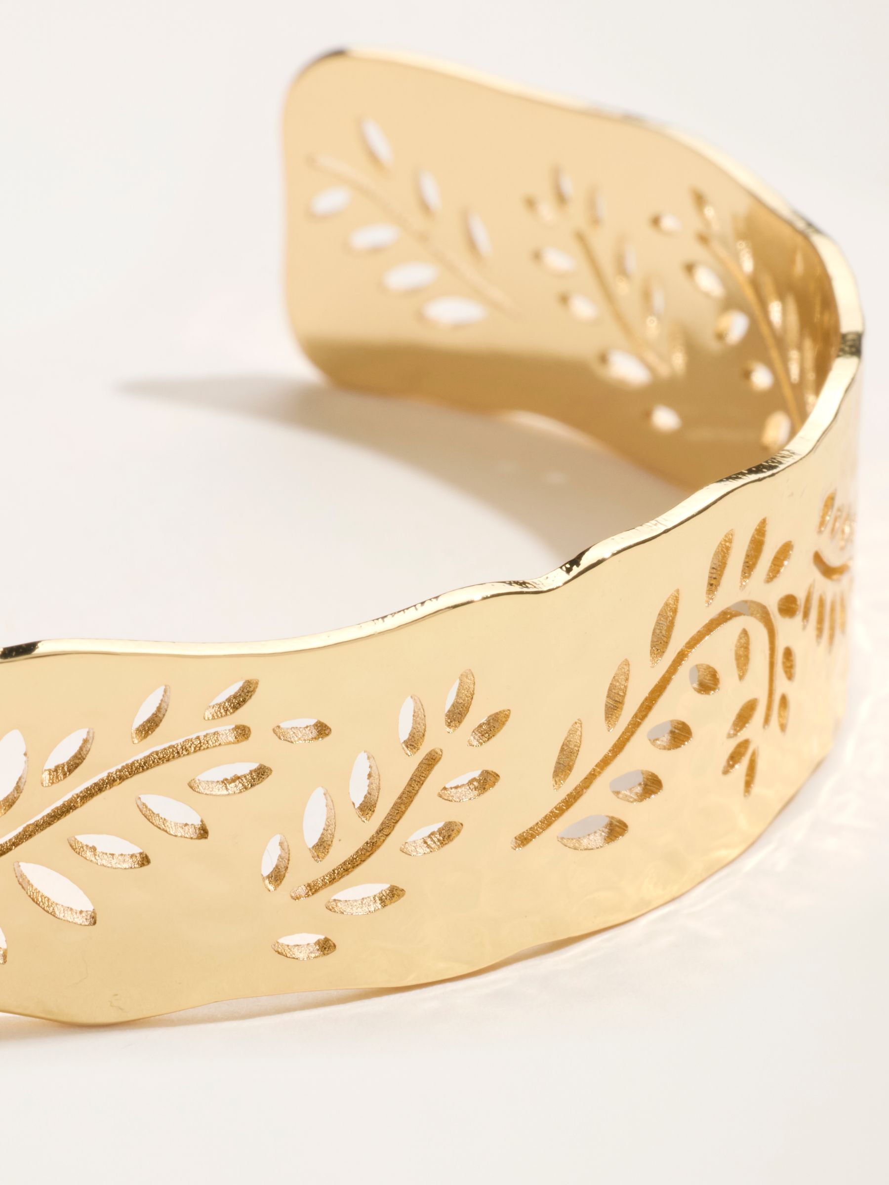 Leaf Bangle in Gold Tone - Image 2 of 4