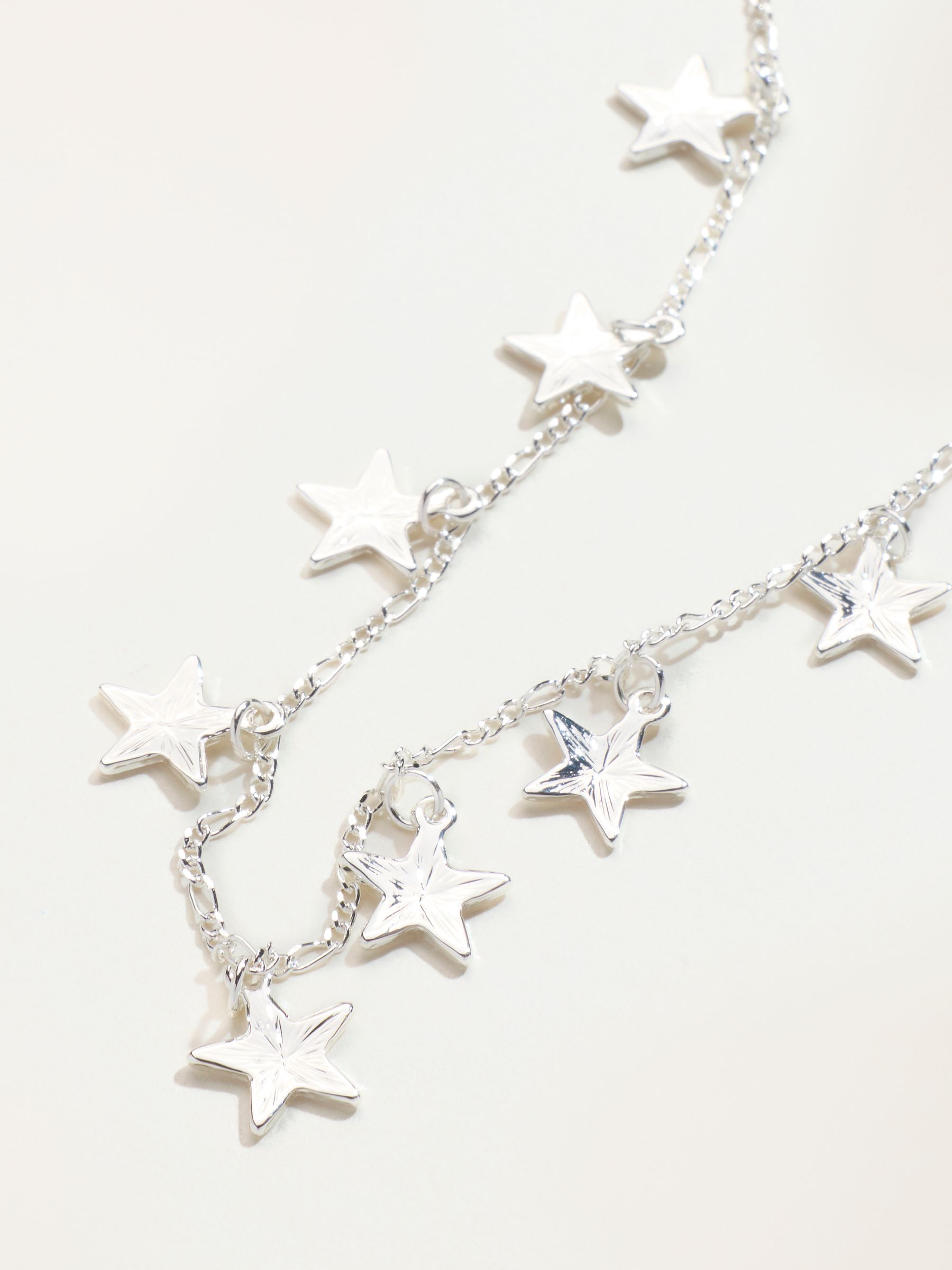 Silver Tone Star Necklace - Image 3 of 3