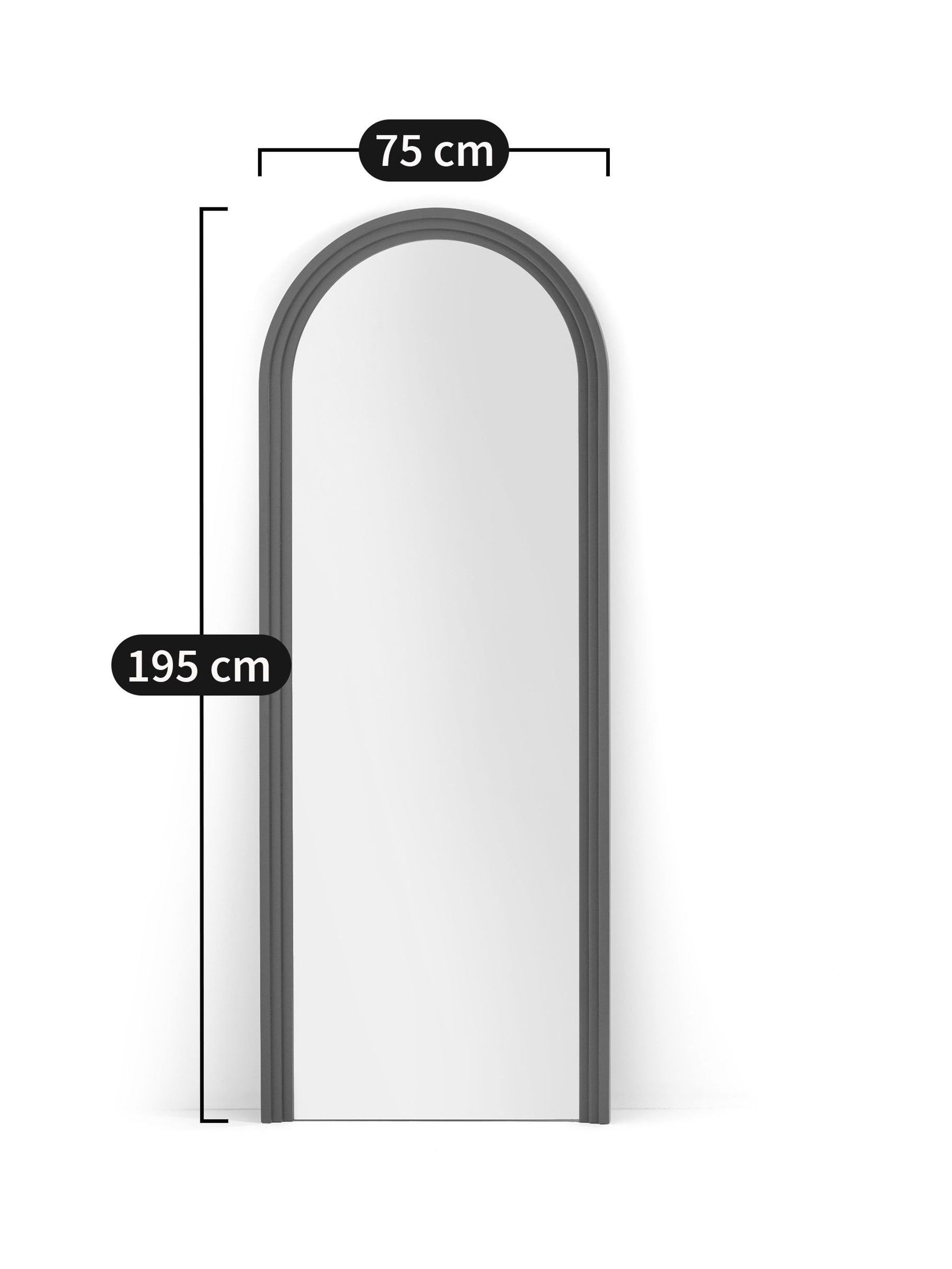 La Redoute Intérieurs White Letsi 75 x 195cm Mirror - Image 5 of 5