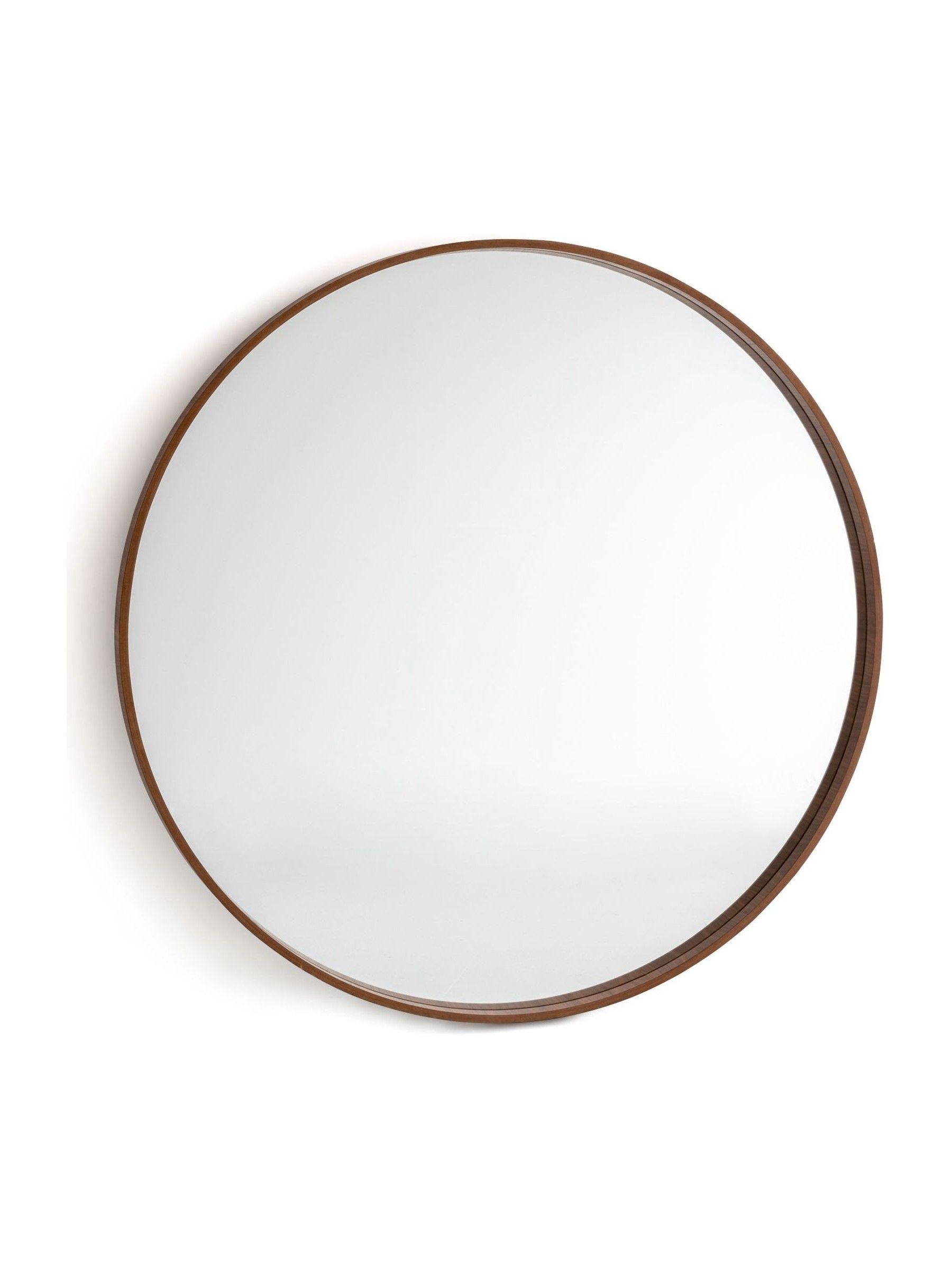 La Redoute Intérieurs Walnut Alaria 100cm Diameter Mirror - Image 2 of 5 La Redoute Intérieurs Walnut Alaria 100cm Diameter Mirror - Image 2 of 5