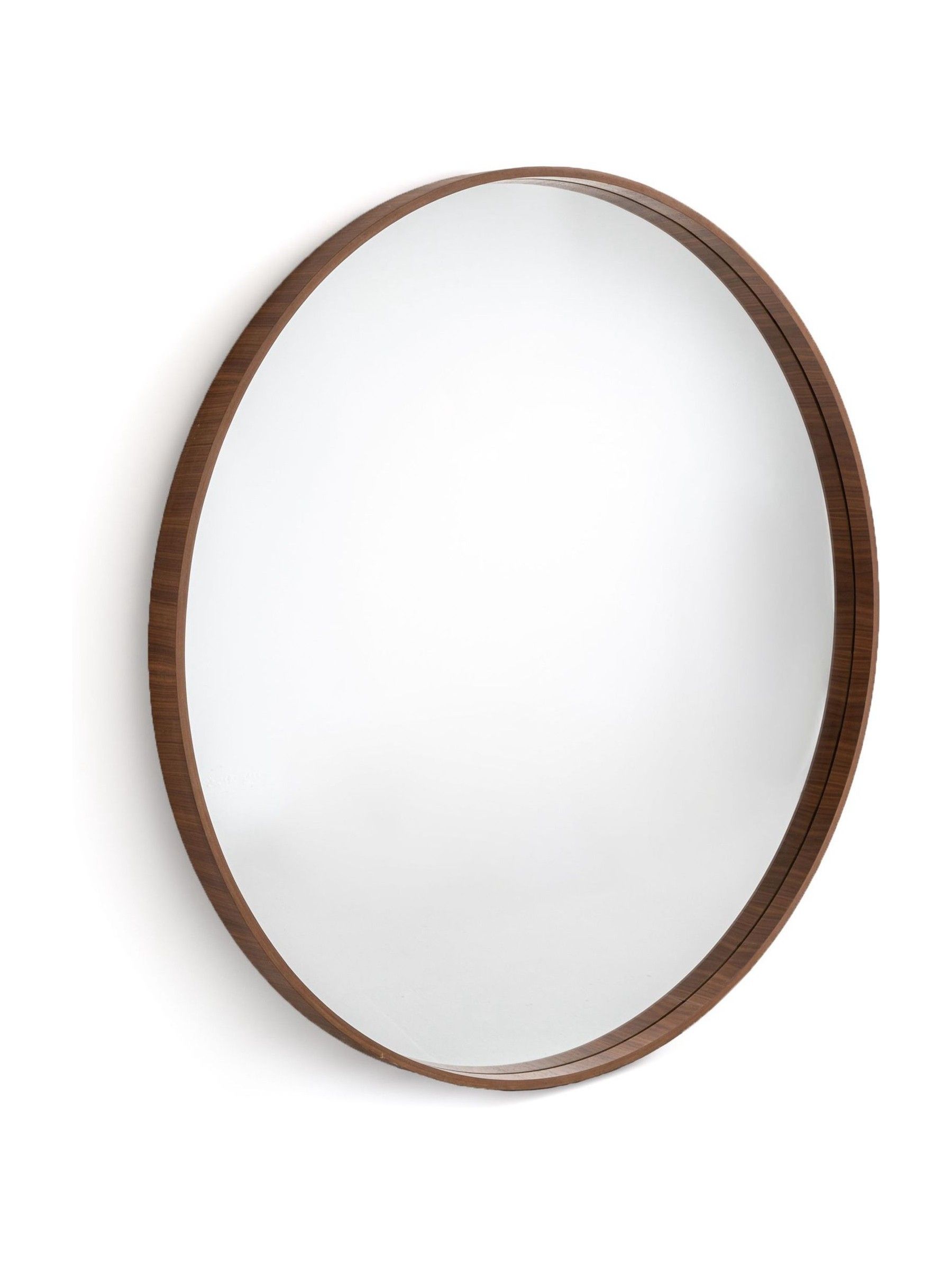 La Redoute Intérieurs Walnut Alaria 100cm Diameter Mirror - Image 3 of 5