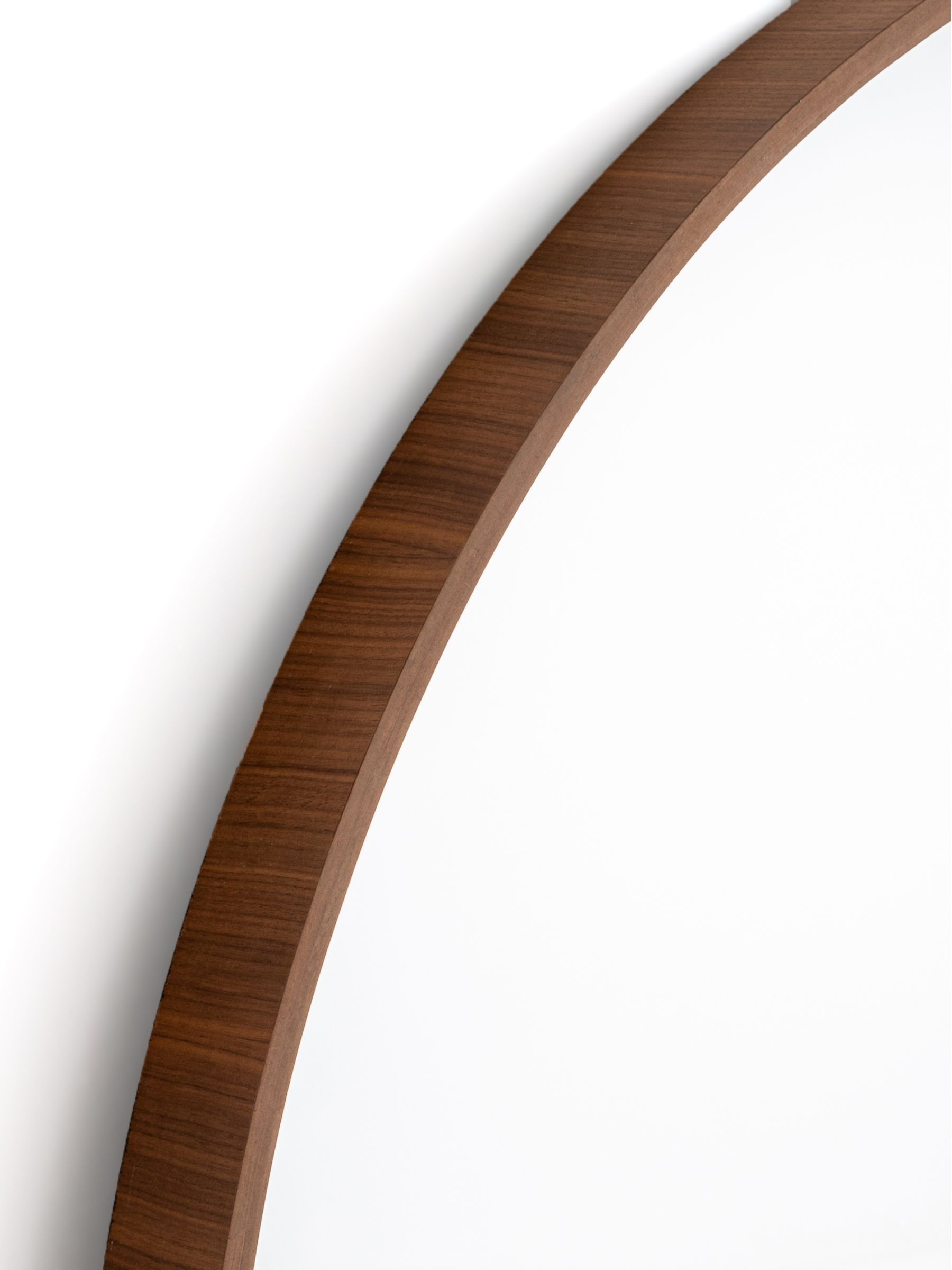 La Redoute Intérieurs Walnut Alaria 100cm Diameter Mirror - Image 4 of 5