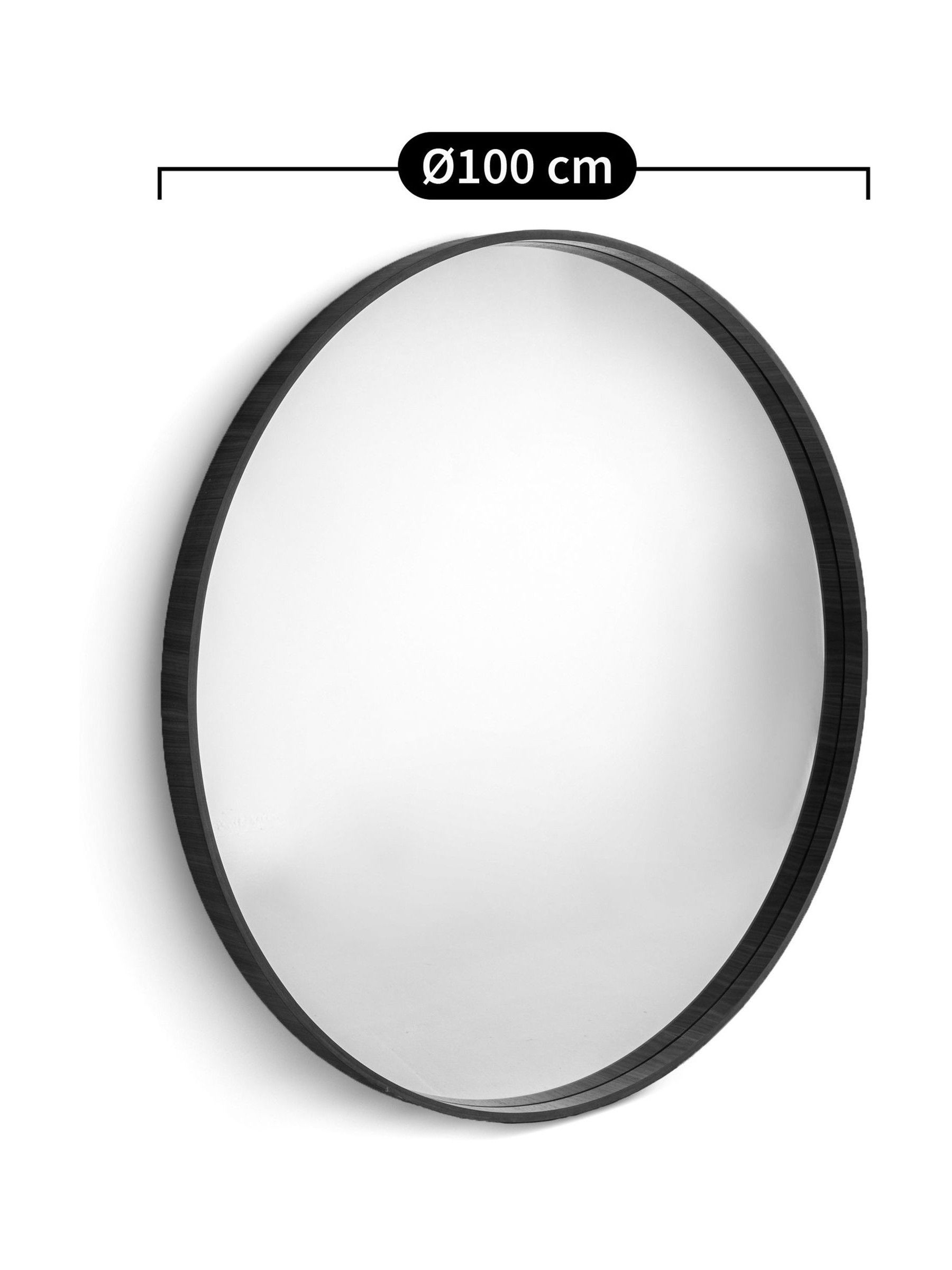 La Redoute Intérieurs Walnut Alaria 100cm Diameter Mirror - Image 5 of 5