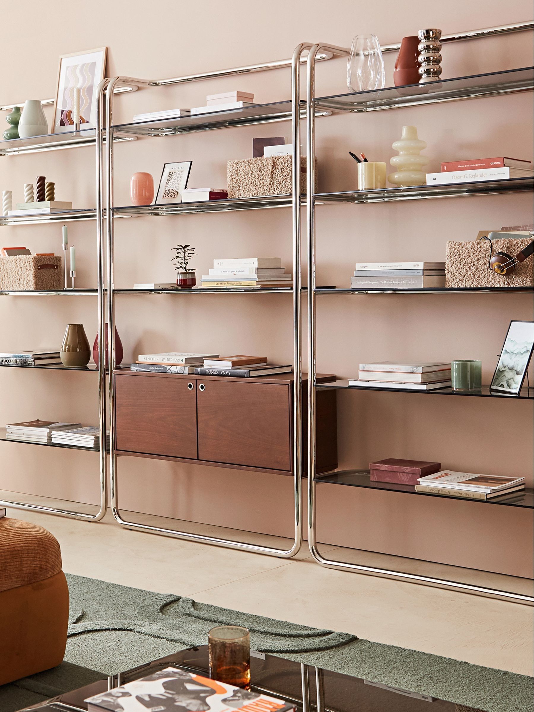 La Redoute Intérieurs Metal Giorgio Chrome Plated Steel Wall Shelf - Image 1 of 6