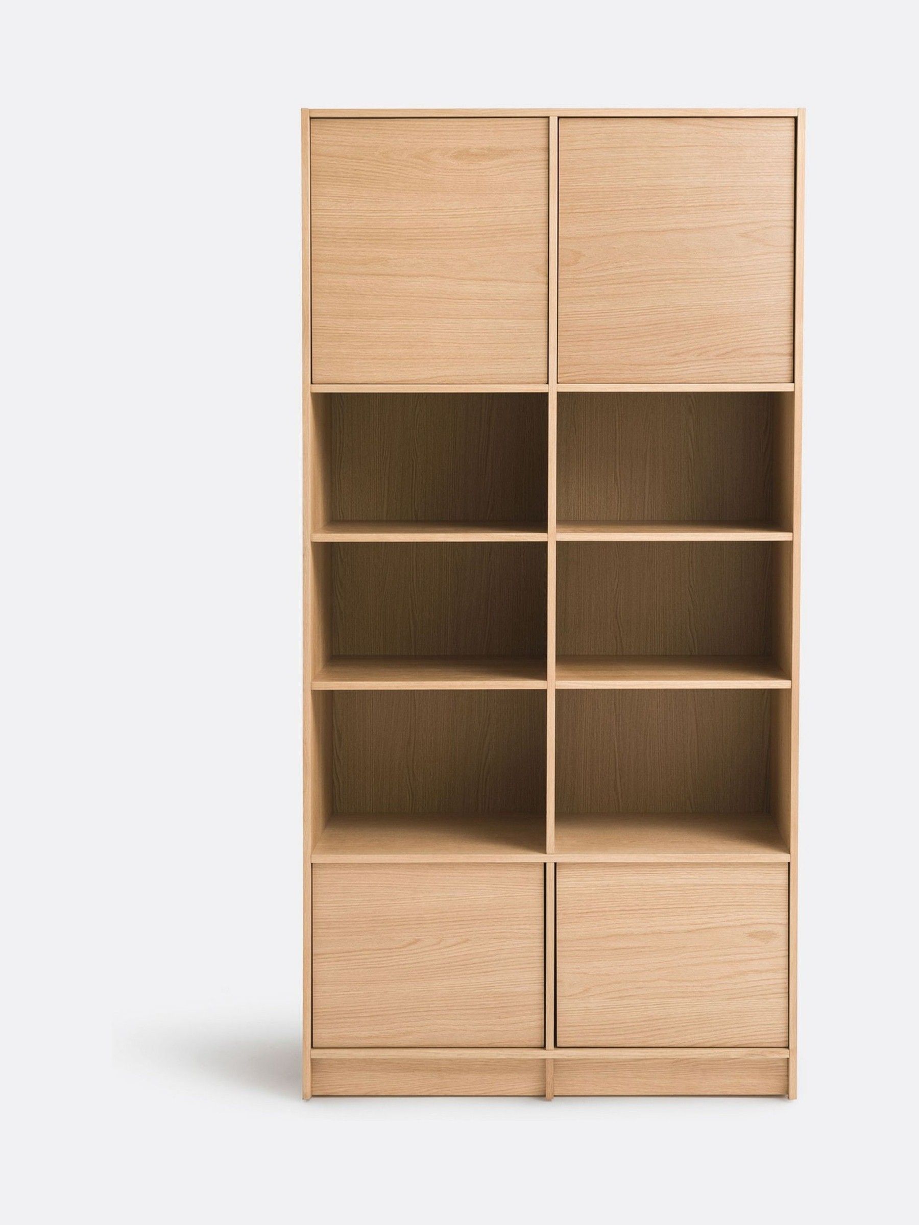 La Redoute Intérieurs Oak Senssia Modular Bookcase in Oak with 4 Doors - Image 2 of 6 La Redoute Intérieurs Oak Senssia Modular Bookcase in Oak with 4 Doors - Image 2 of 6