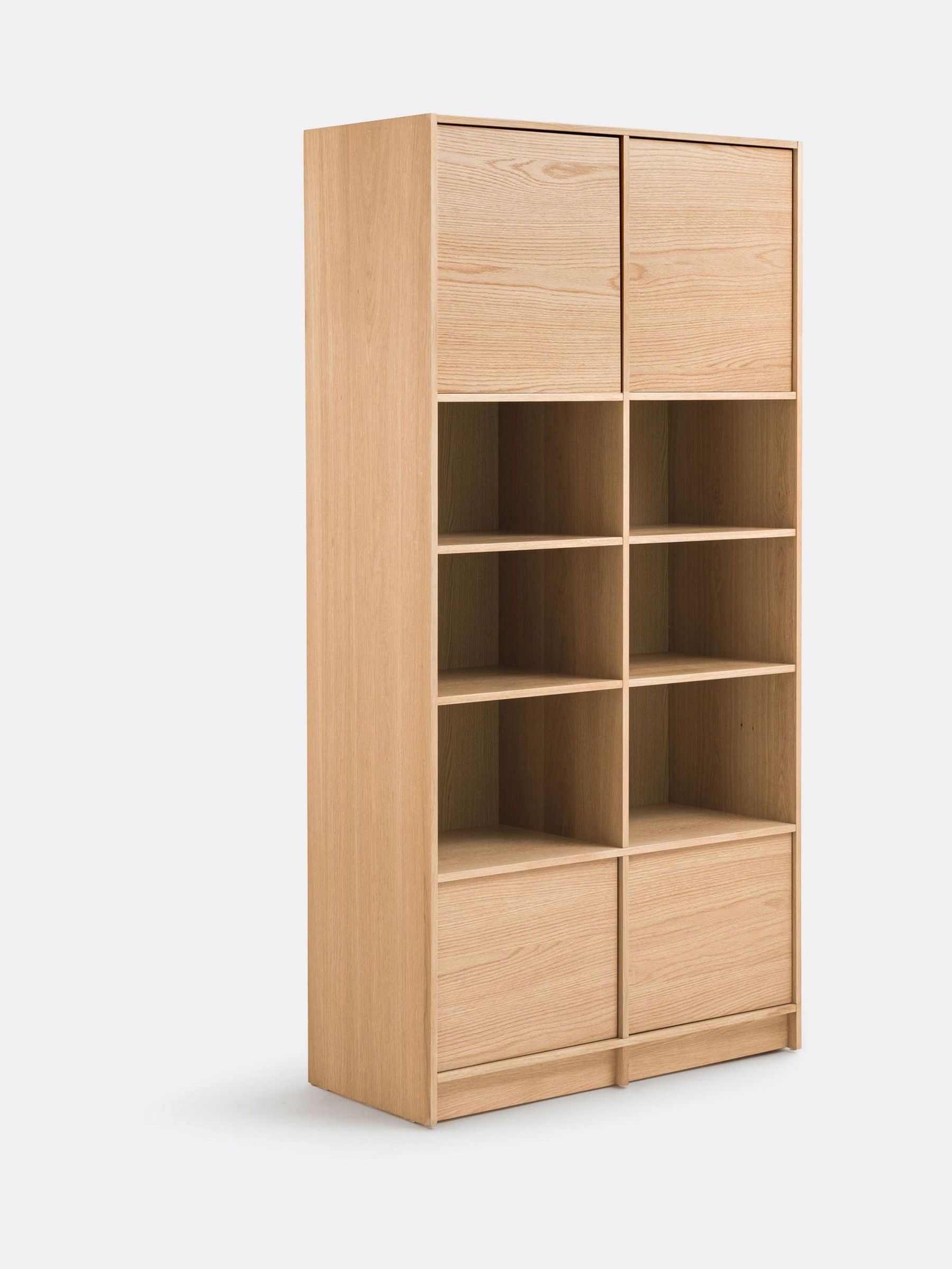 La Redoute Intérieurs Oak Senssia Modular Bookcase in Oak with 4 Doors - Image 3 of 6