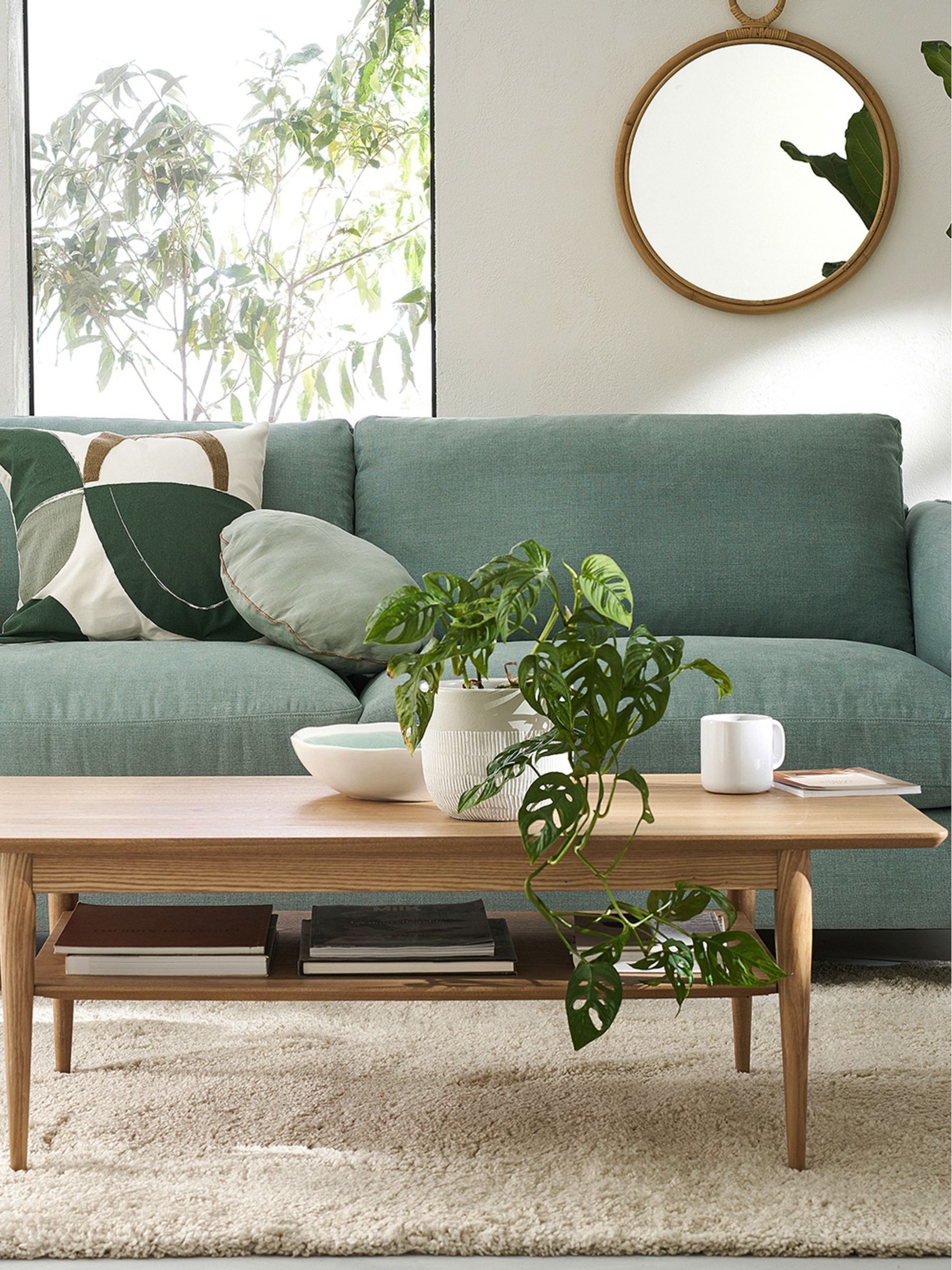 La Redoute Intérieurs Natural Lussan Ash Double Top Coffee Table - Image 1 of 4 La Redoute Intérieurs Natural Lussan Ash Double Top Coffee Table - Image 1 of 4