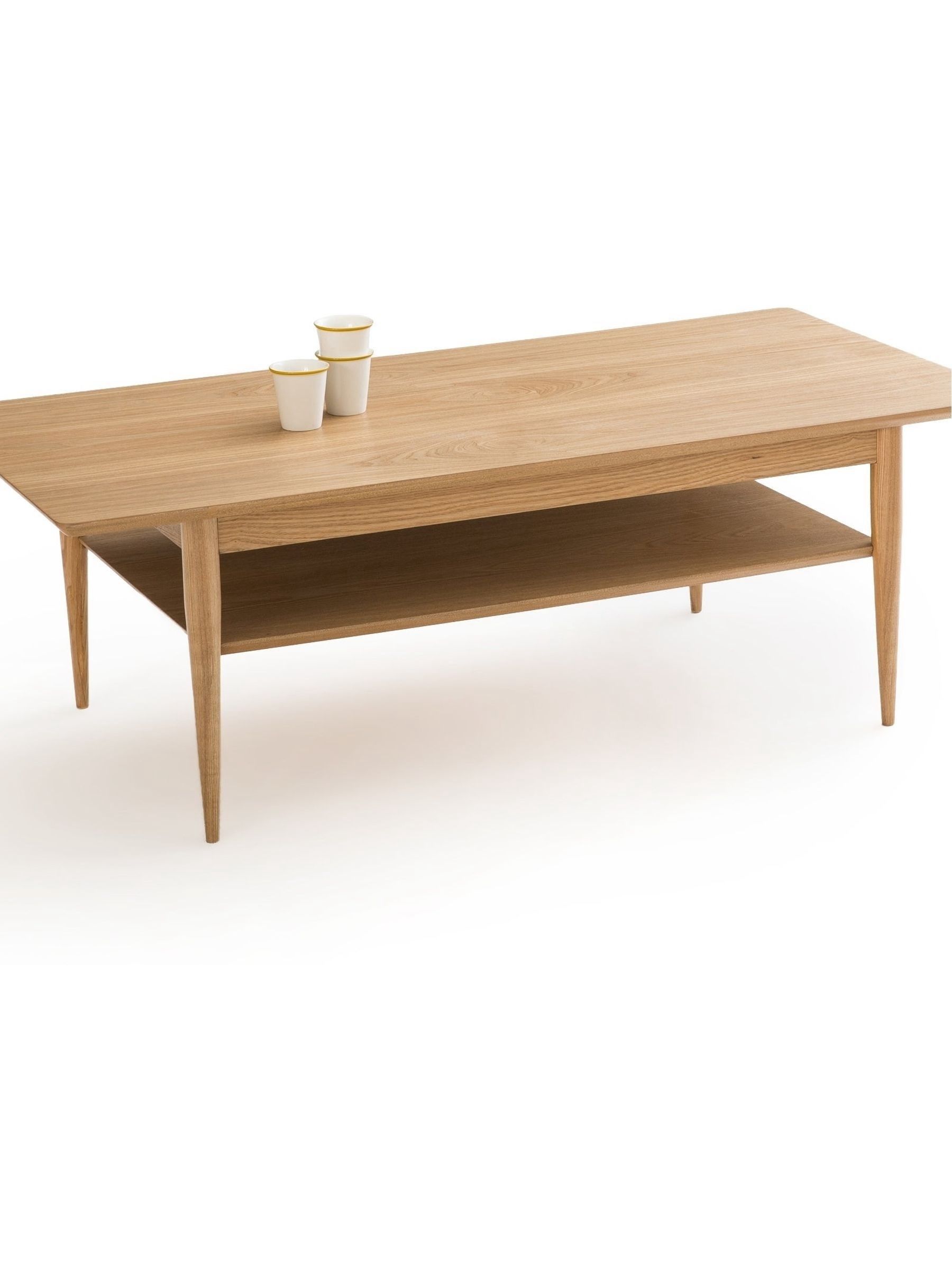La Redoute Intérieurs Natural Lussan Ash Double Top Coffee Table - Image 2 of 4 La Redoute Intérieurs Natural Lussan Ash Double Top Coffee Table - Image 2 of 4