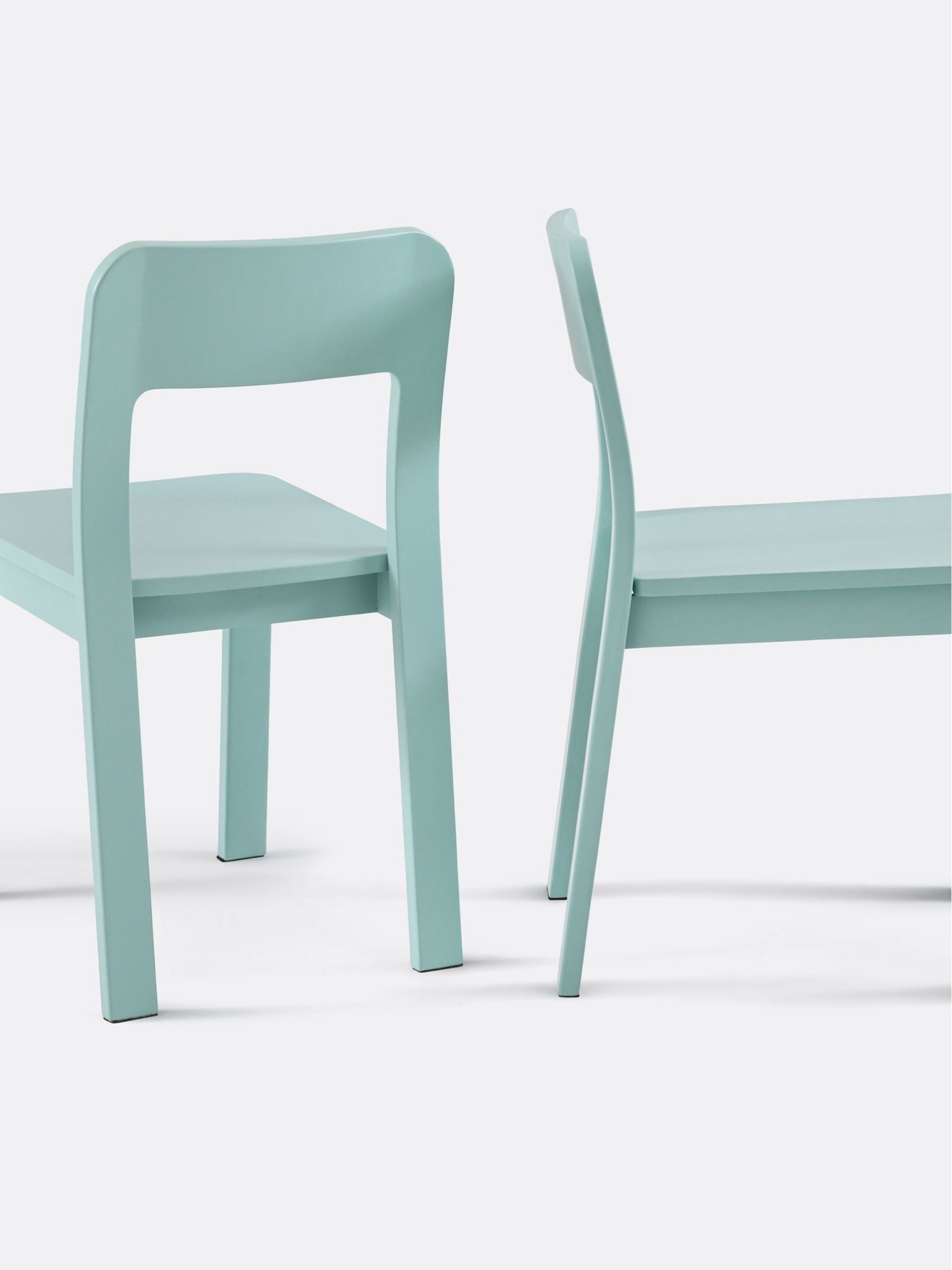 La Redoute Intérieurs Set of 2 Blue Talet Solid Oak Chairs - Image 2 of 5 La Redoute Intérieurs Set of 2 Blue Talet Solid Oak Chairs - Image 2 of 5