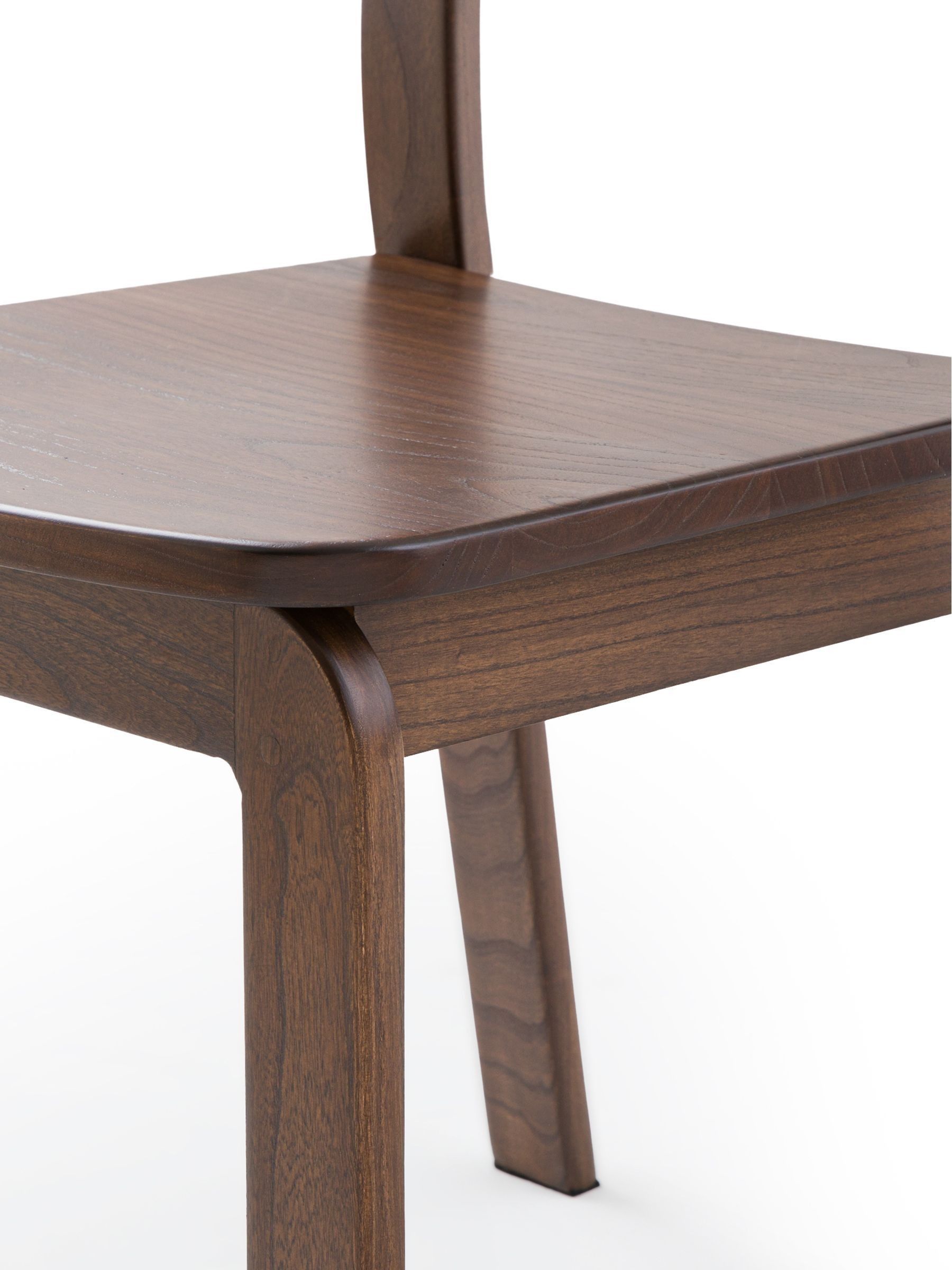 La Redoute Intérieurs Set of 2 Walnut Talet Solid Oak Chairs - Image 3 of 5