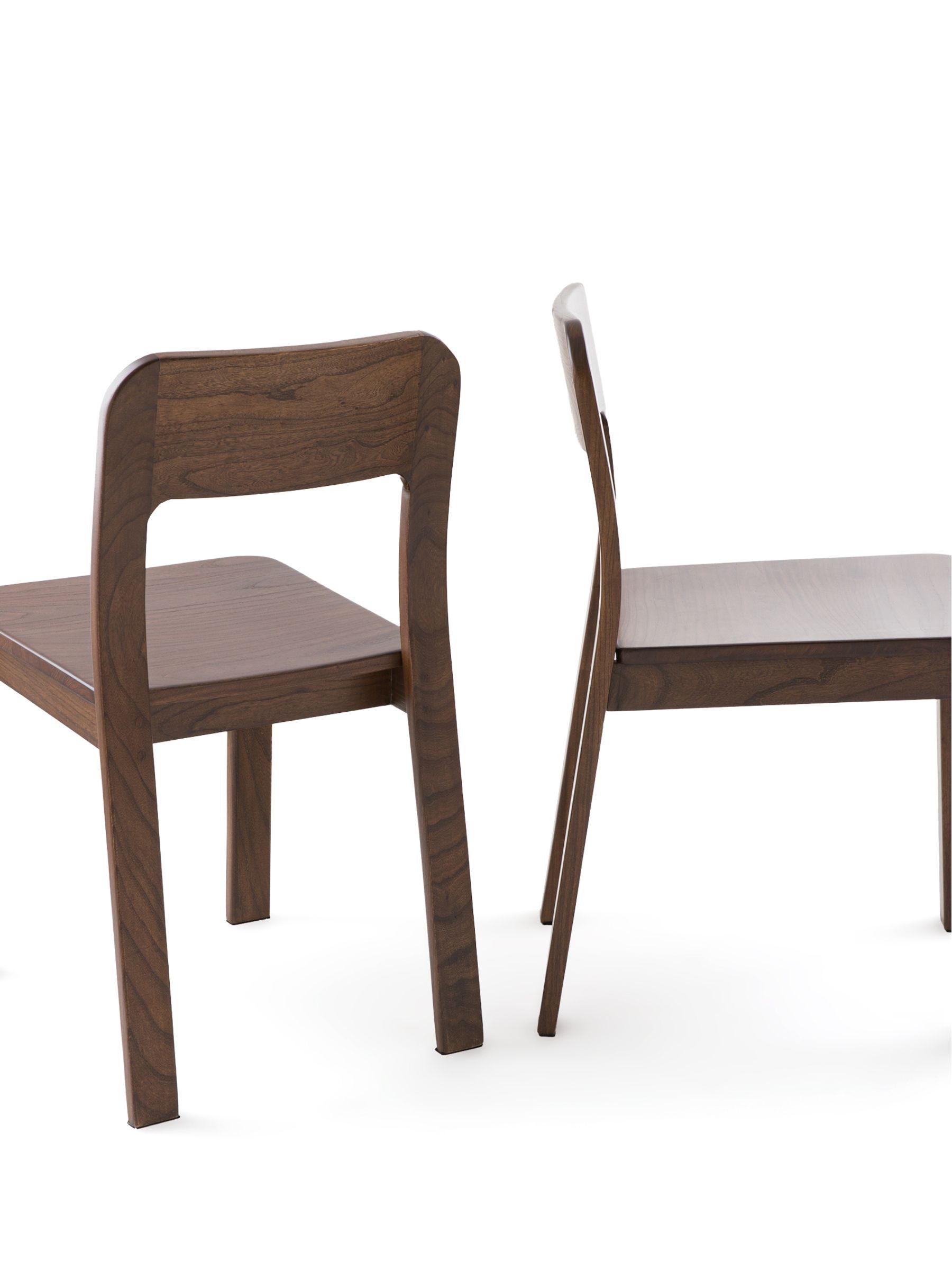 La Redoute Intérieurs Set of 2 Walnut Talet Solid Oak Chairs - Image 5 of 5
